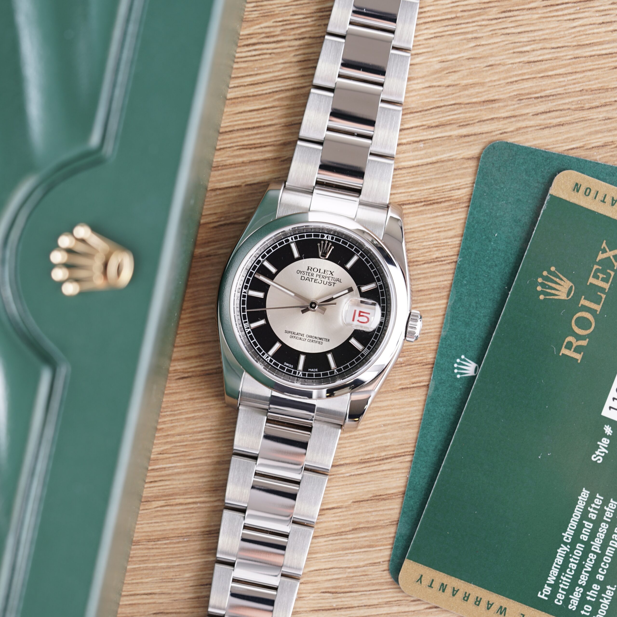 rolex-oyster-perpetual-datejust-tuxedo-116200-2006-2007-box-service-card