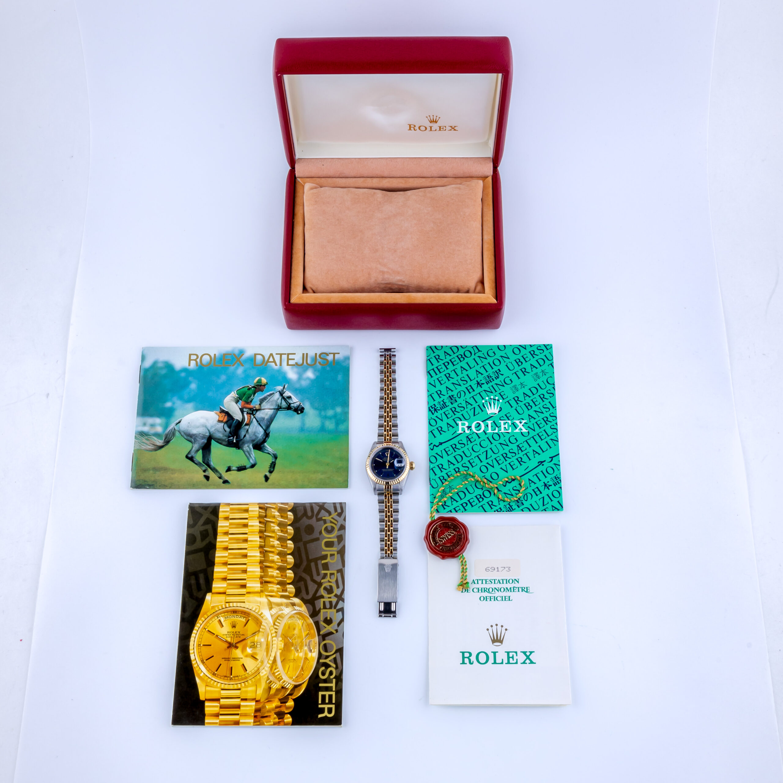 Rolex Lady-Datejust Blue 69173 1995 (Full Set) 8 Rolex Lady-Datejust Blue 69173 1995 (Full Set) - Image 8