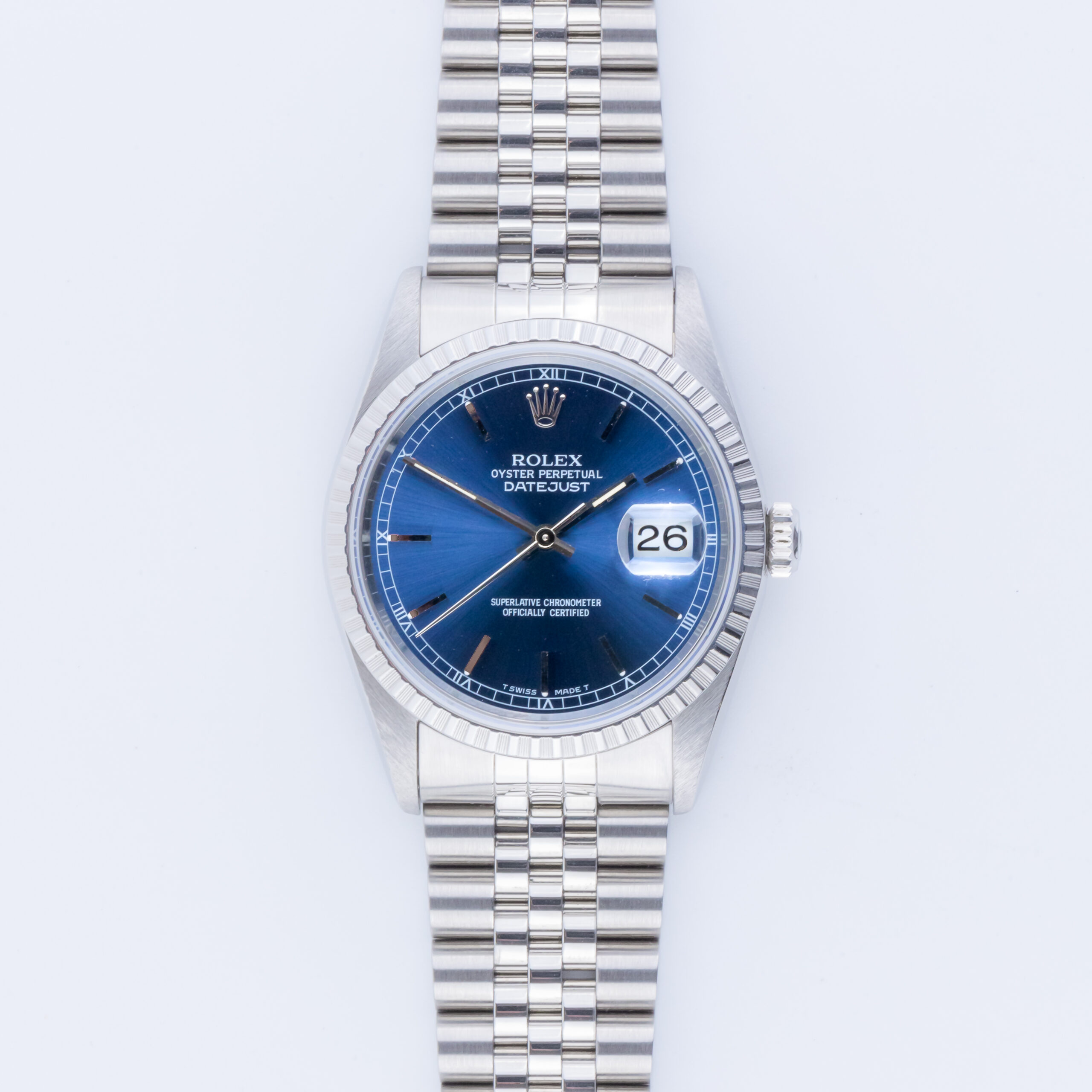 Rolex Oyster Perpetual Datejust Blue 16220 1995 (Full Set) 3 Rolex Datejust 16220