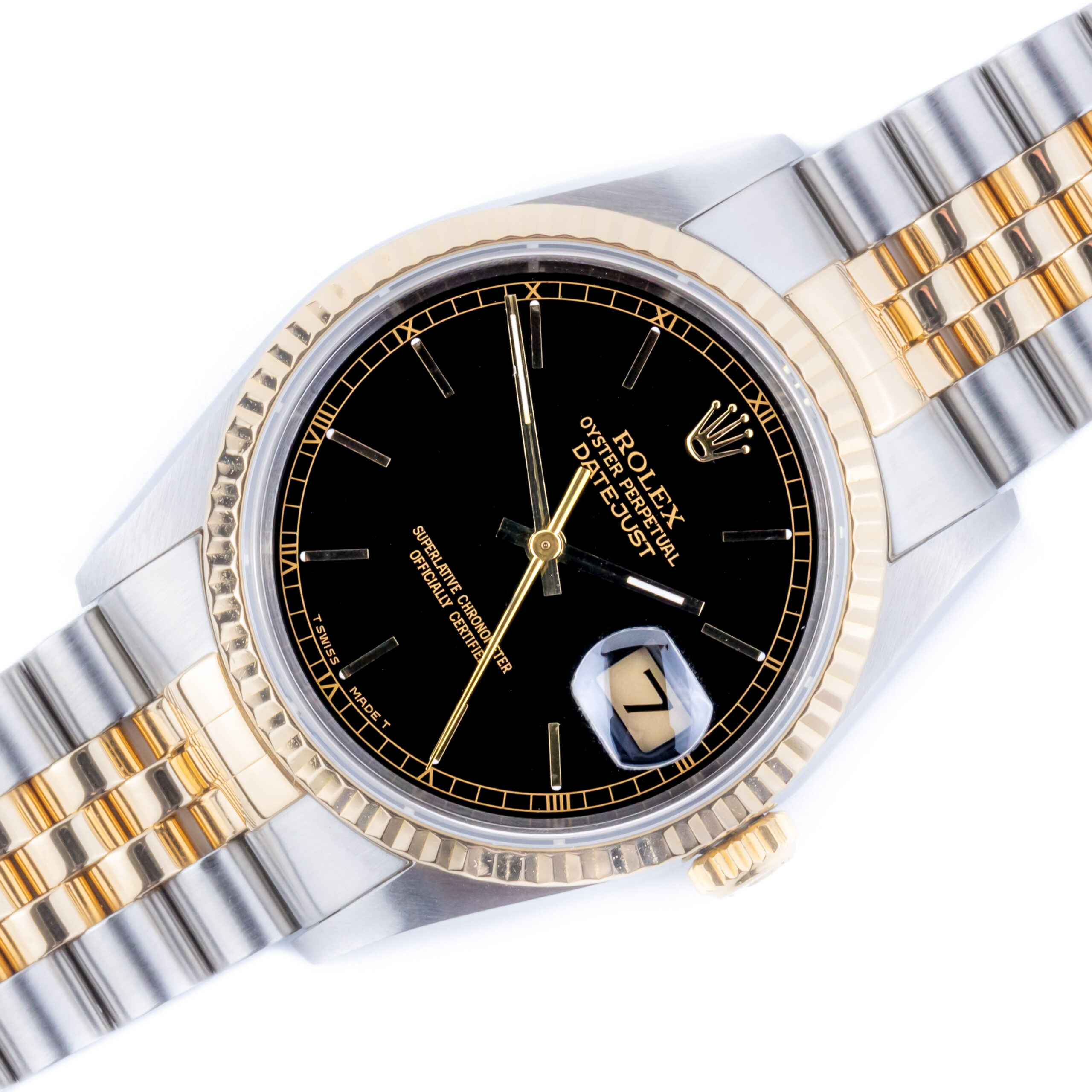 Rolex Oyster Perpetual Datejust Black 16233 1993 (Vollständiger Satz) 1 Rolex Datejust 16233