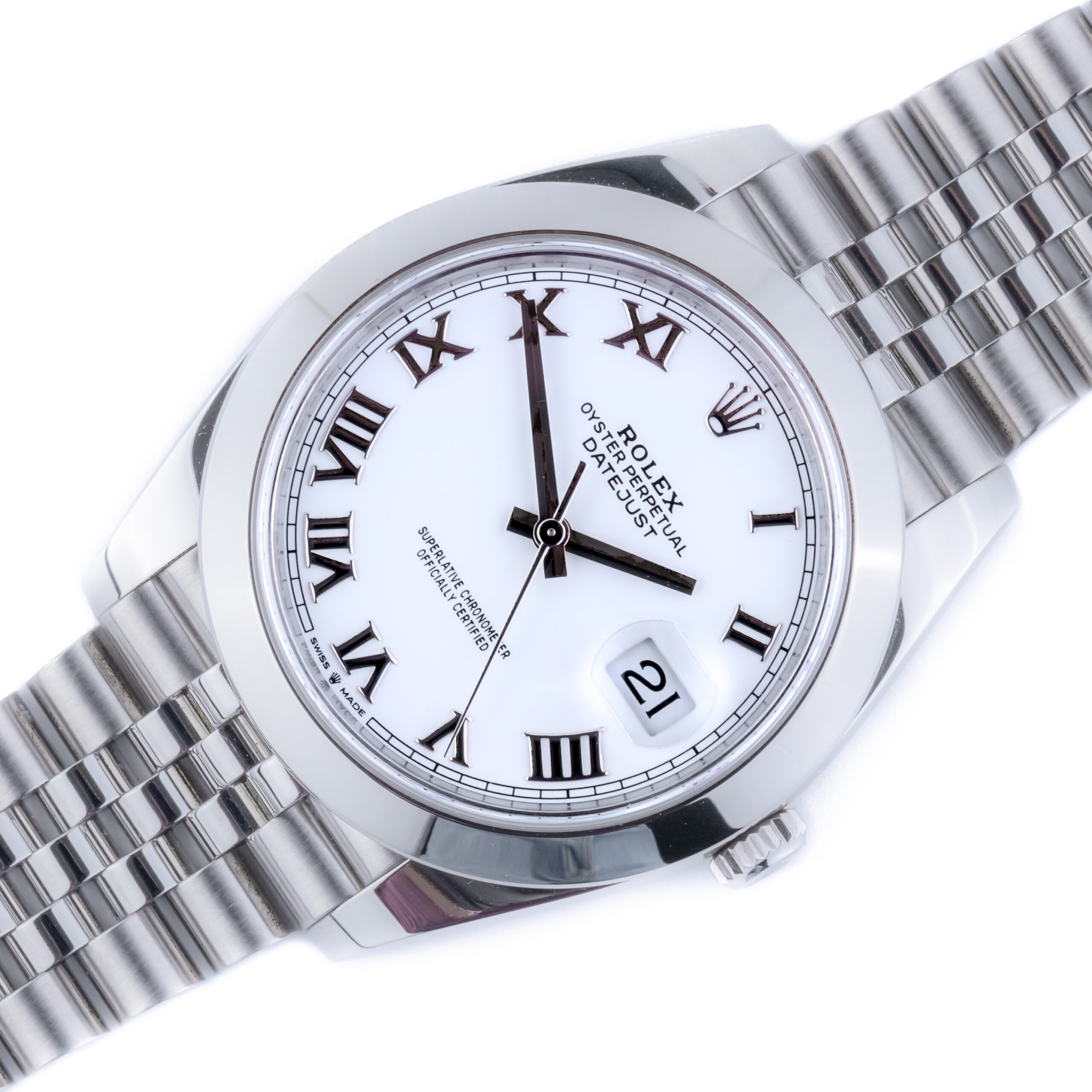 Rolex Datejust 41 White Roman 126300 2022 (Full Set) 1 Rolex Datejust 126300
