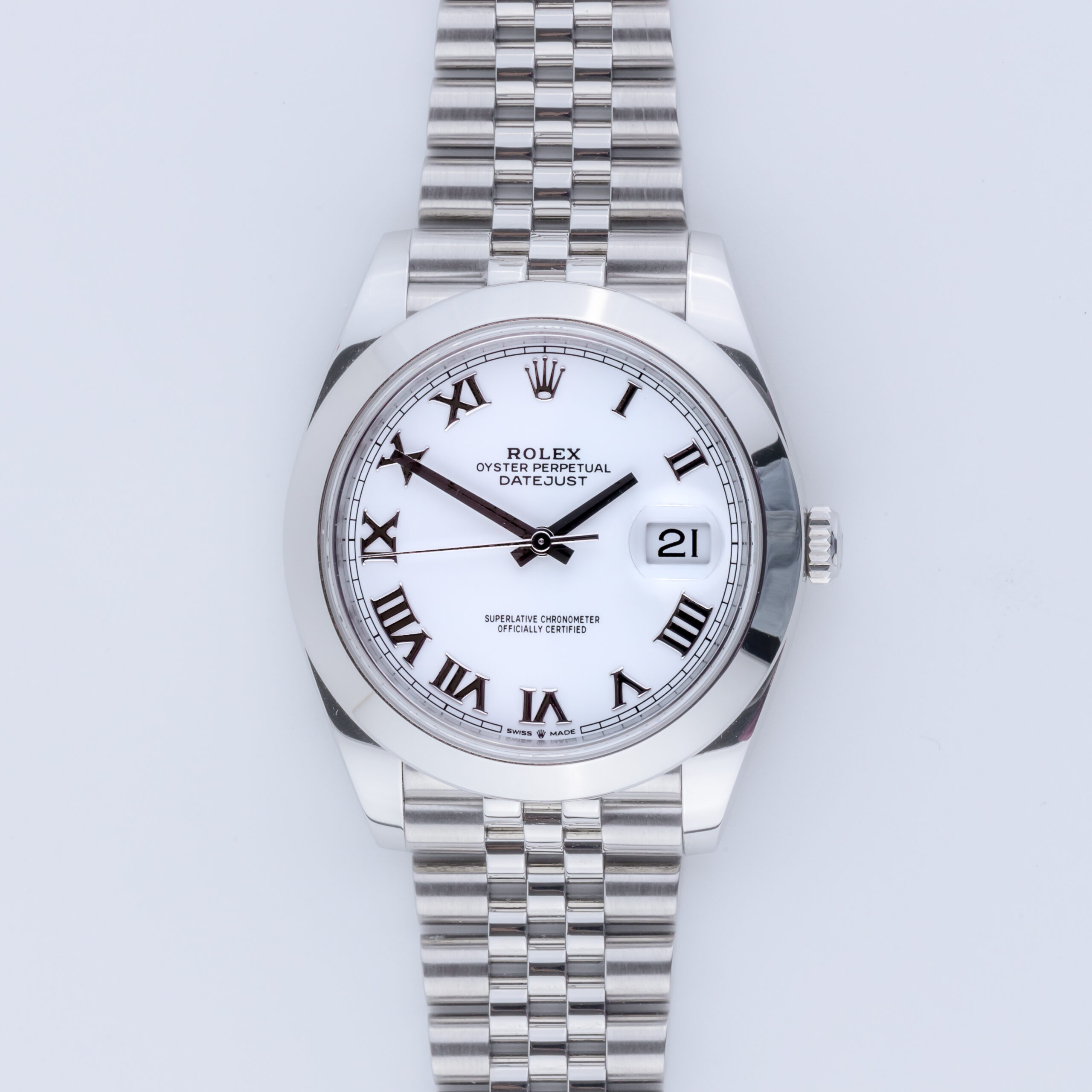 Rolex Datejust 41 White Roman 126300 2022 (Full Set) 3 Rolex Datejust 126300