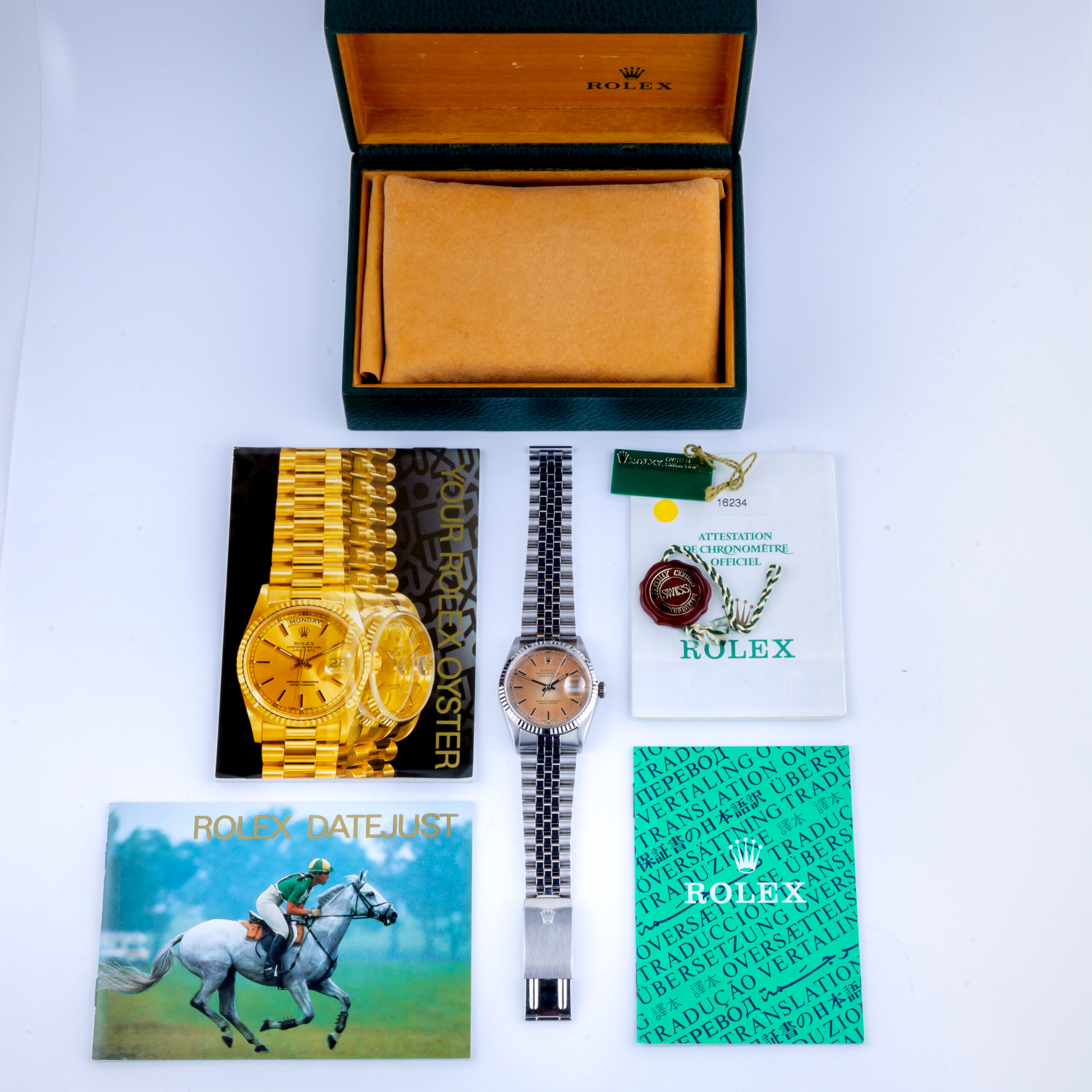 Rolex Oyster Perpetual Datejust Brown Tropical 16234 2000 (Full Set) 8 Rolex datejust 16234