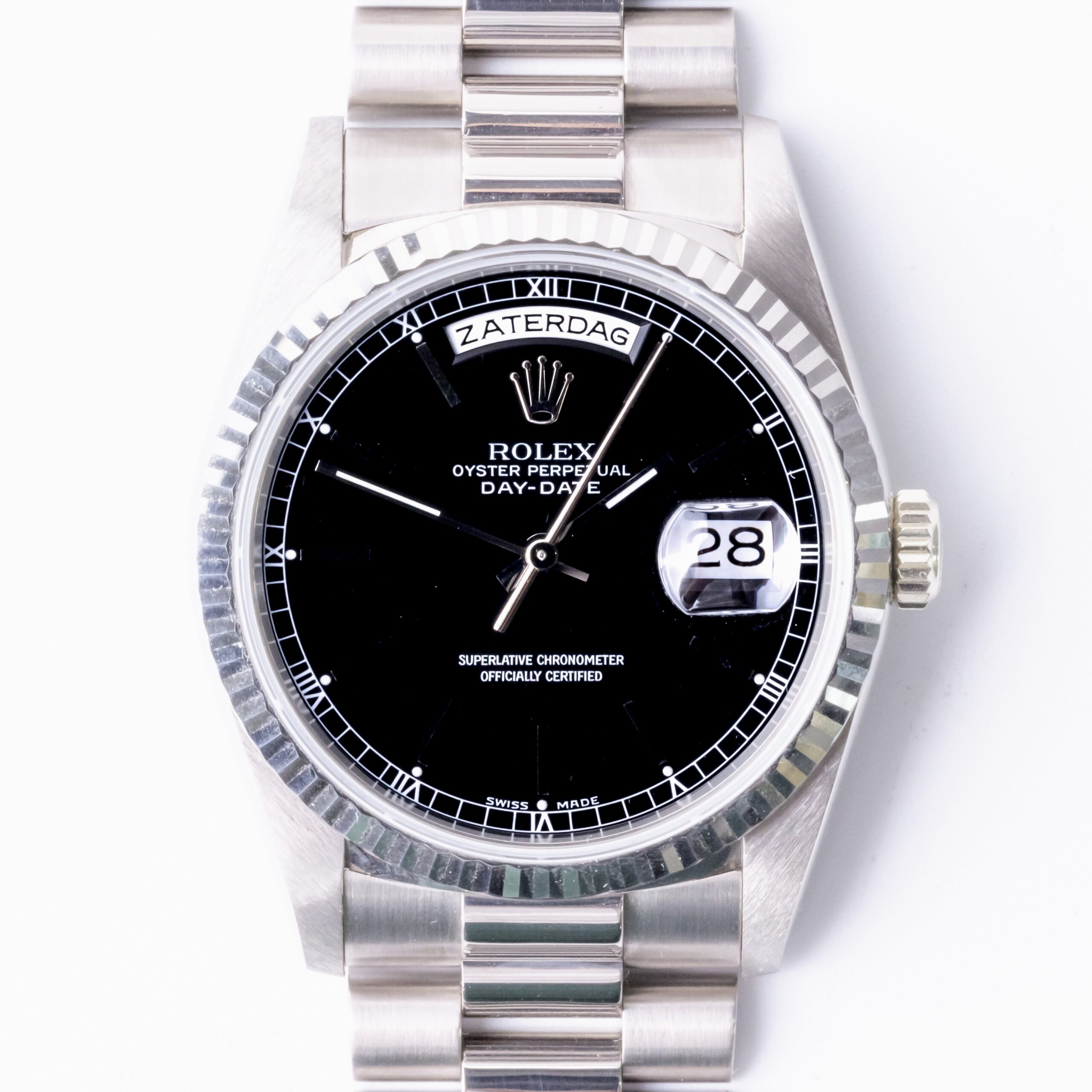 Rolex Day-Date Black 18239 1990 (Box) 3 Rolex Day-Date 18239