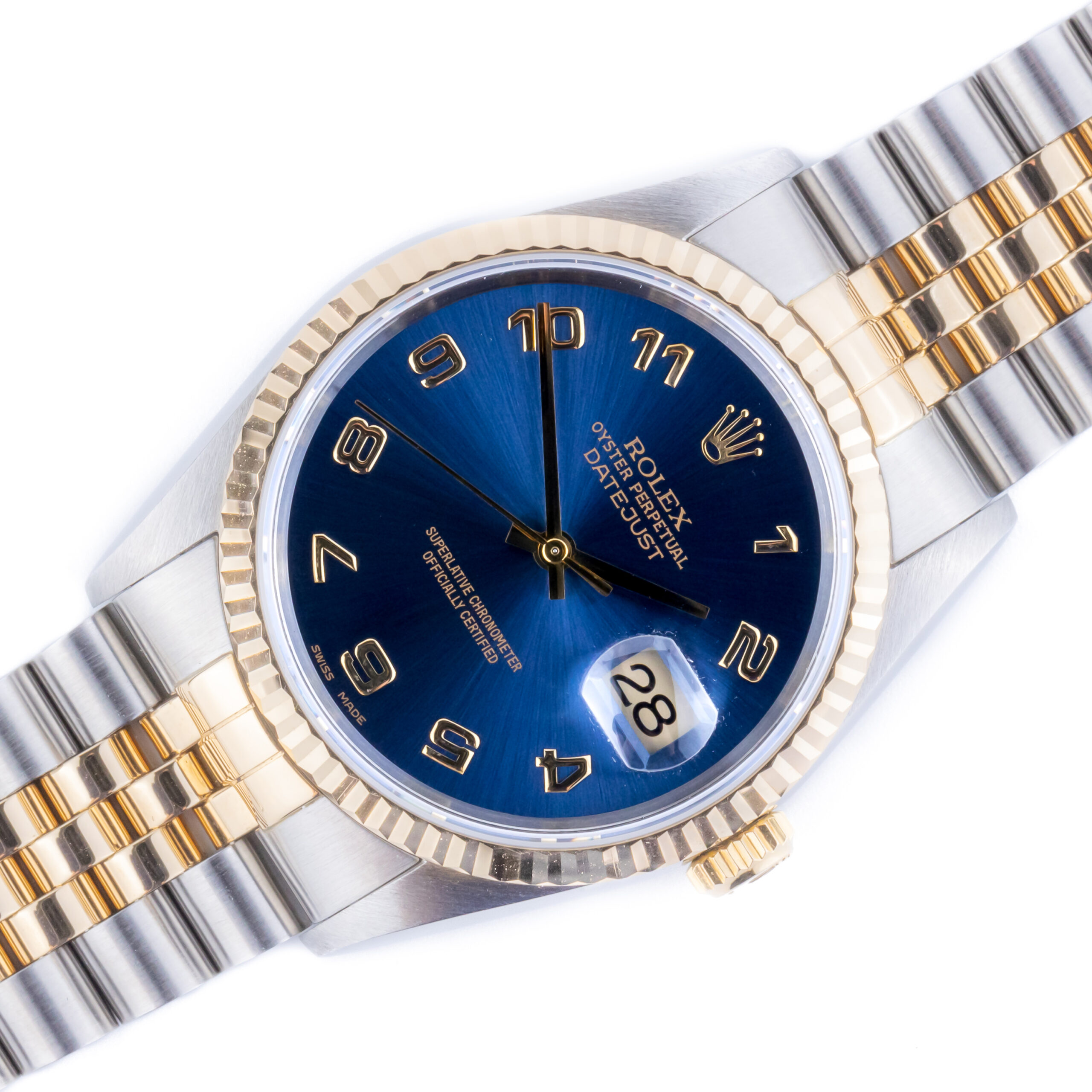 Rolex Oyster Perpetual Datejust Blue Arabic 16233 1996 (Full Set) 1 Rolex Datejust 16233