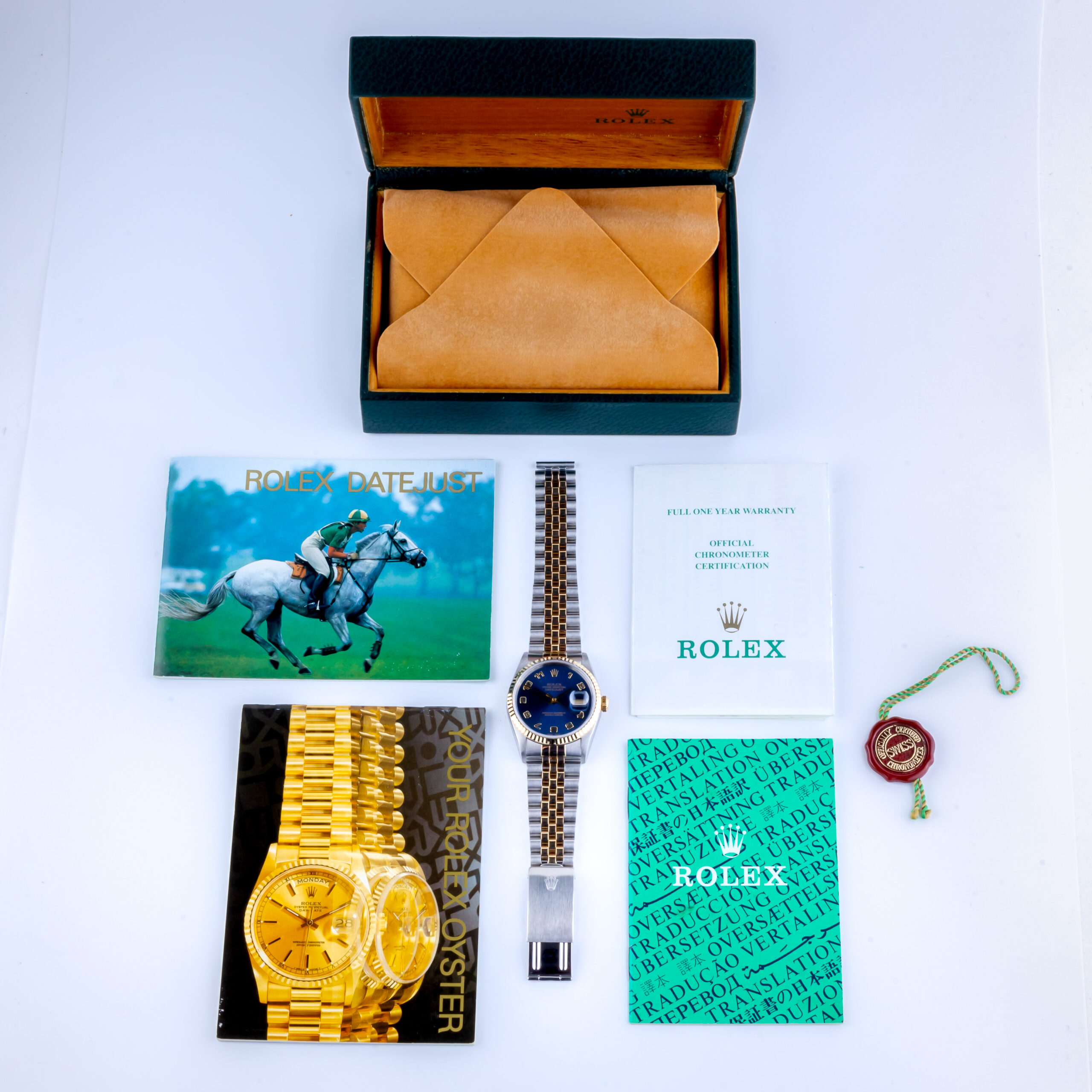 Rolex Oyster Perpetual Datejust Blue Arabic 16233 1996 (Full Set) 8 Rolex Datejust 16233