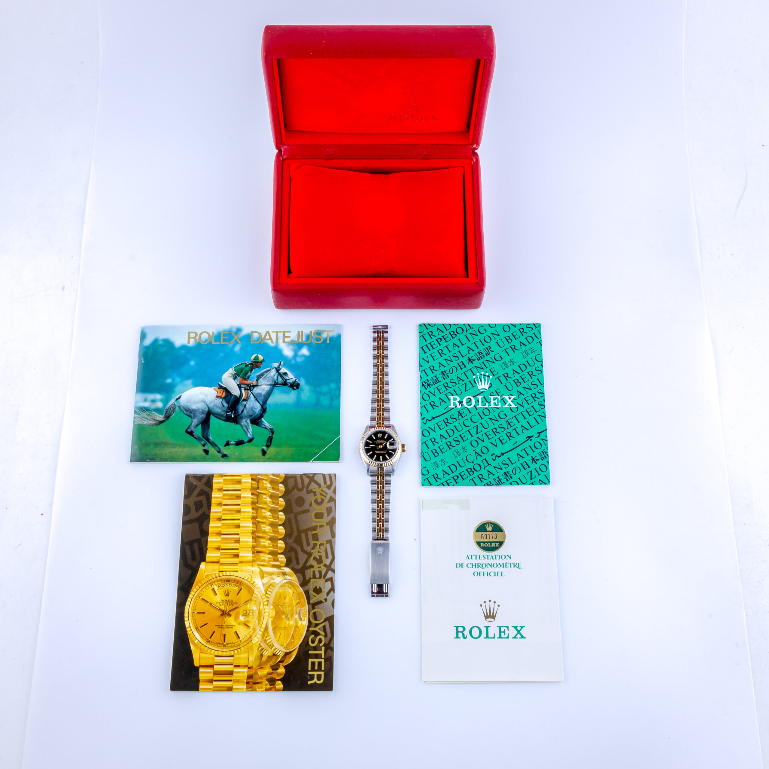 Rolex Lady-Datejust Black 69173 1987 (Full Set) 8 Rolex Lady-Datejust 69173