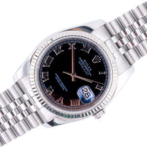 Rolex Oyster Perpetual Datejust Black Roman 116234 2008/2009 (Vollständiger Satz)