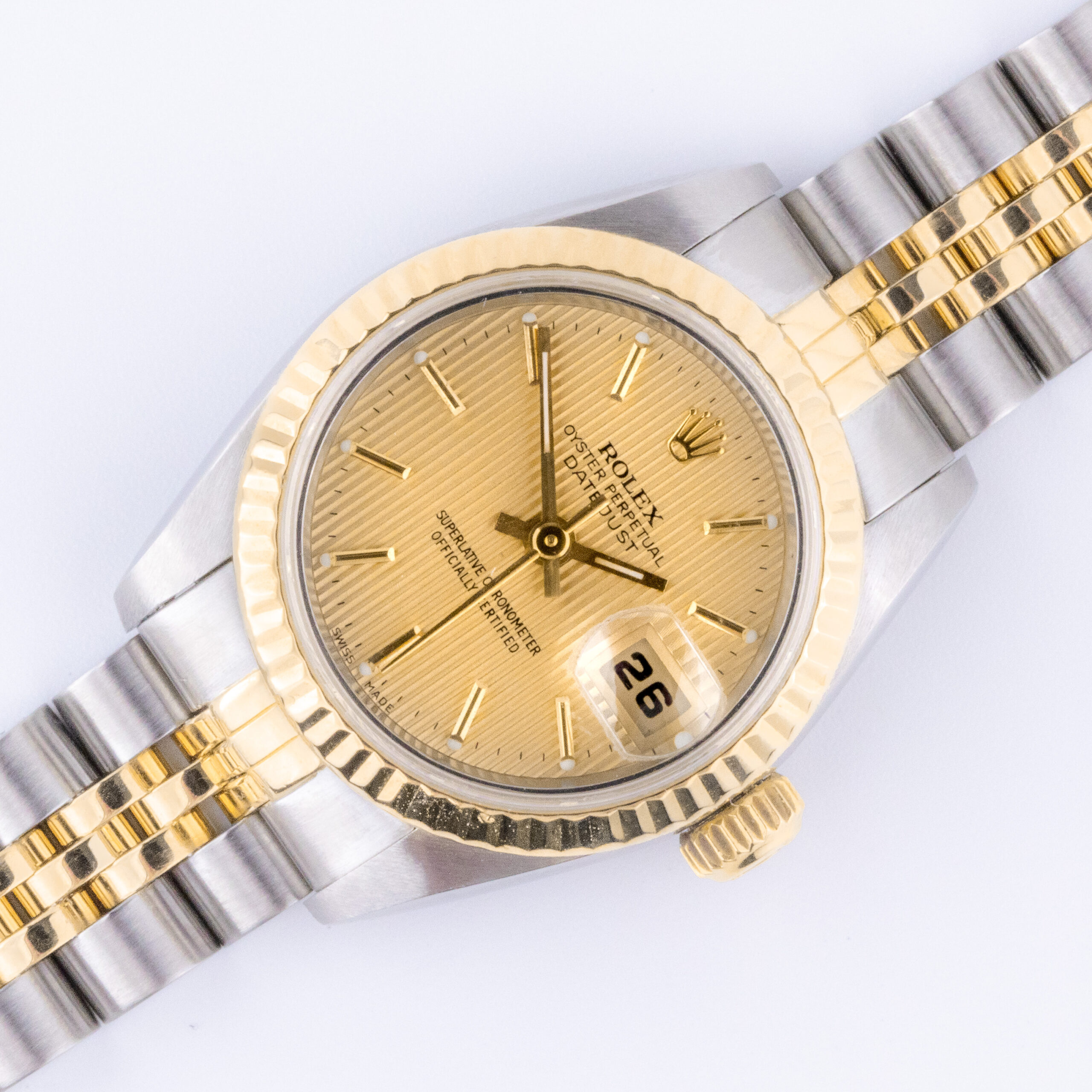 Rolex Lady-Datejust Champagne Tapestry 69173 1993 (Full Set) 2 rolex-lady-datejust-champagne-tapestry-69173-1993-full-set