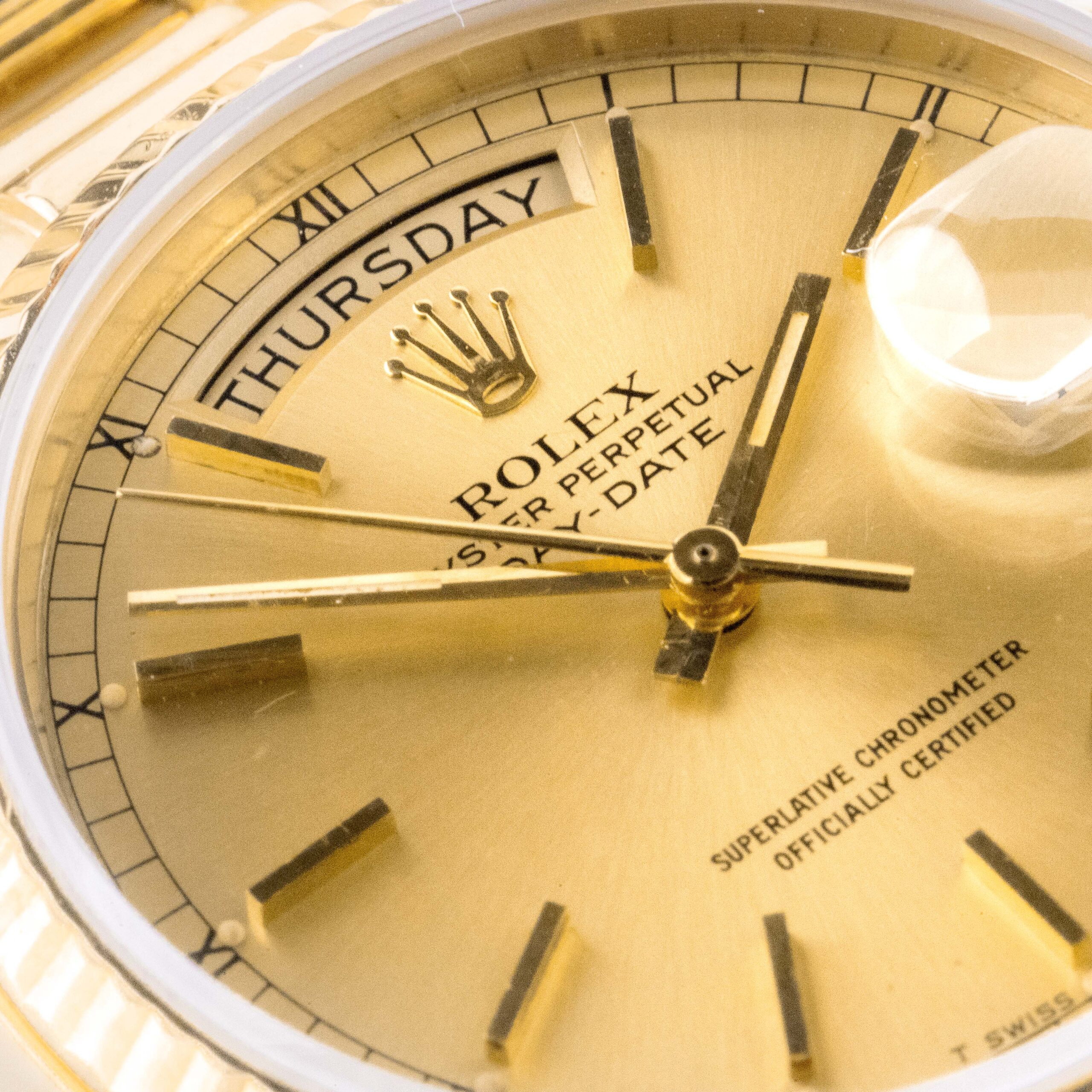 Rolex Day-Date Champagne 18038 1979 (Full Set) 2 Rolex Day-Date 18038