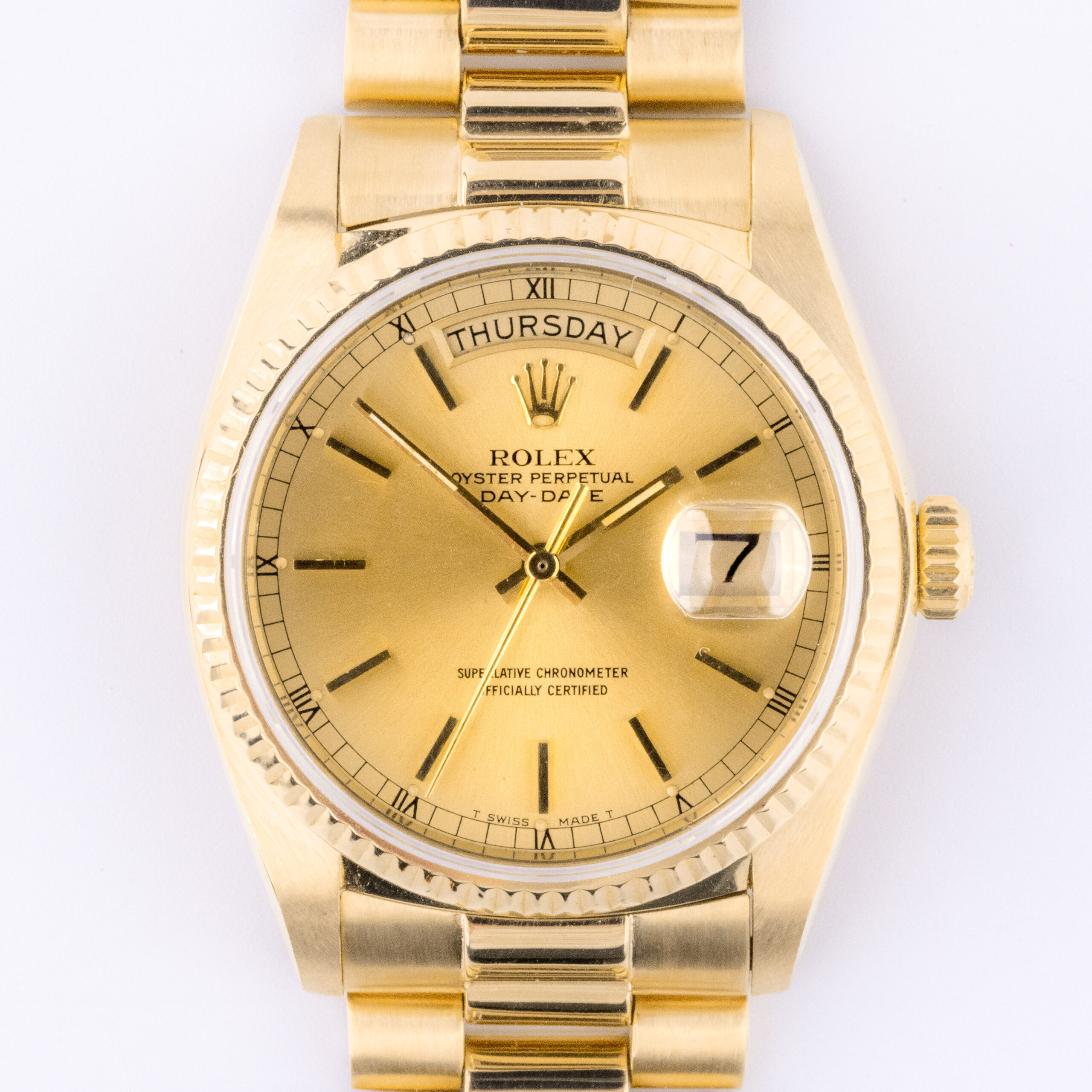 Rolex Day-Date Champagne 18038 1979 (Full Set) 3 Rolex Day-Date 18038