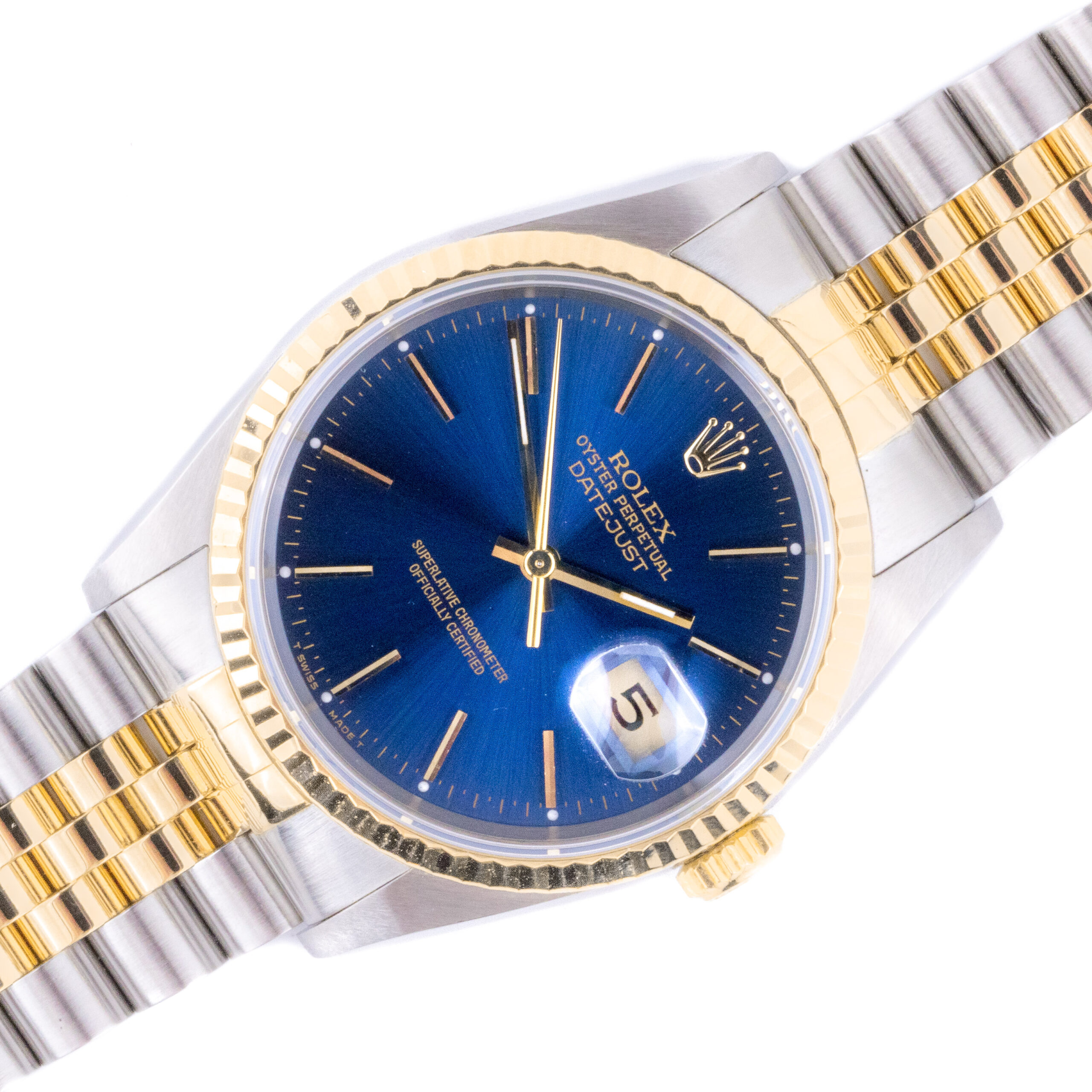 Rolex Oyster Perpetual Datejust Blue 16233 1990 (Full Set) 1 Rolex Oyster Perpetual Datejust Blue 16233 1990 (Full Set)