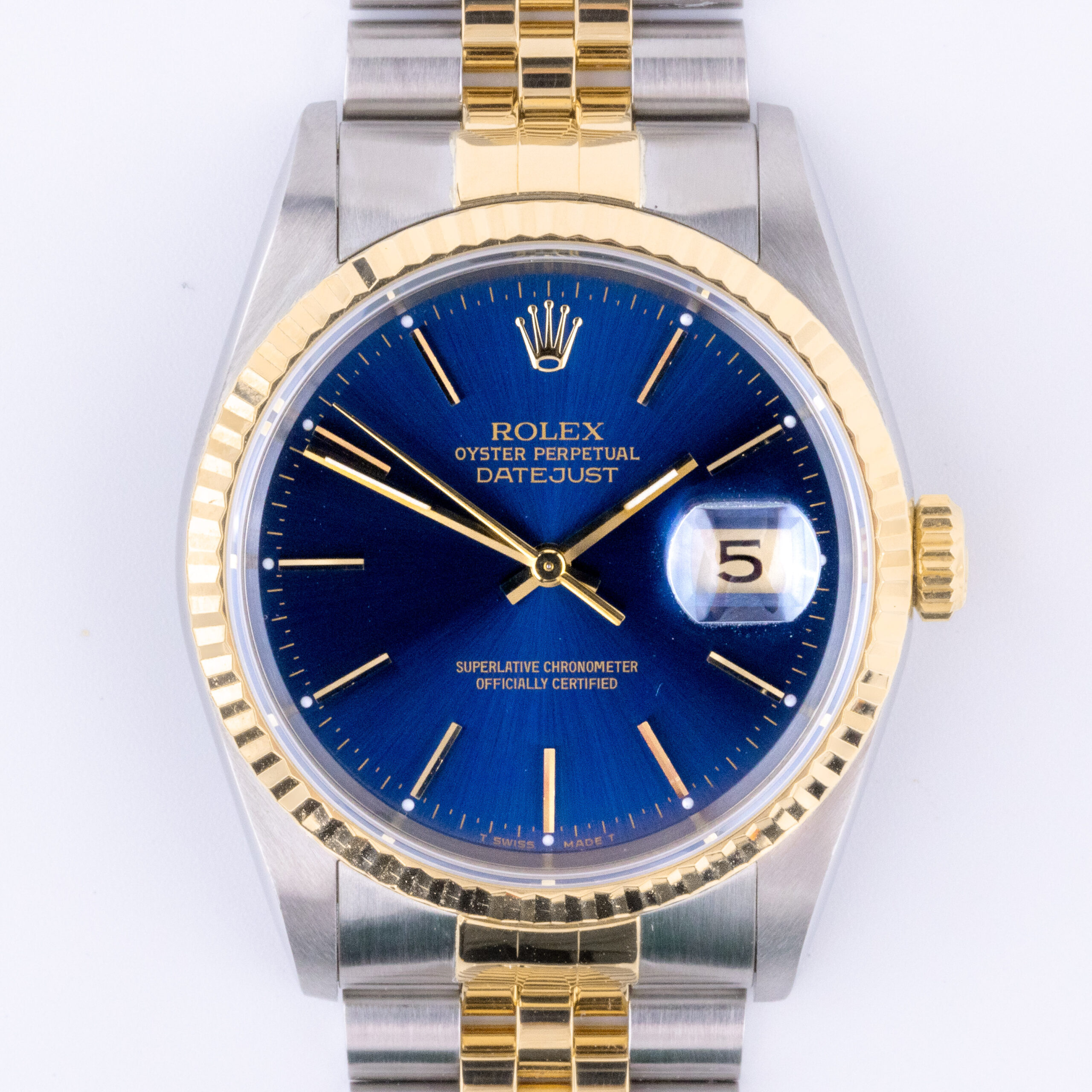 Rolex Oyster Perpetual Datejust Blue 16233 1990 (Full Set) 3 Rolex Datejust 16233