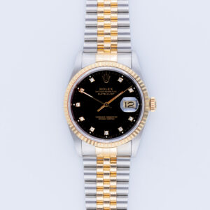 Rolex Oyster Perpetual Datejust Black Diamond 16233 1995 (Full Set) 10 Rolex Datejust 16233