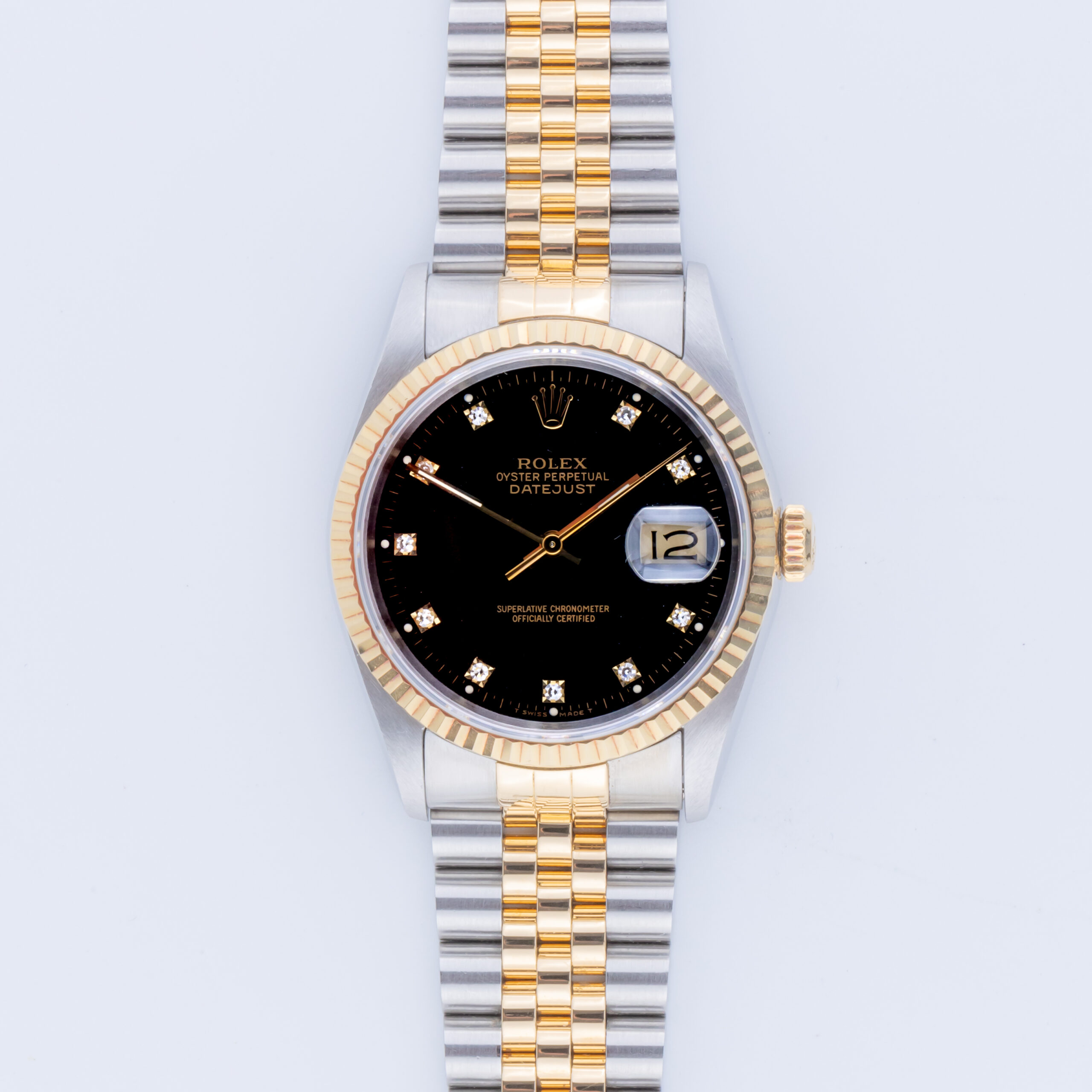 Rolex Oyster Perpetual Datejust Black Diamond 16233 1995 (Full Set) 3 Rolex Datejust 16233