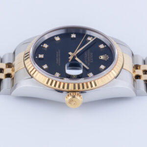 Rolex Oyster Perpetual Datejust Black Diamond 16233 1995 (Full Set) 12 Rolex Datejust 16233