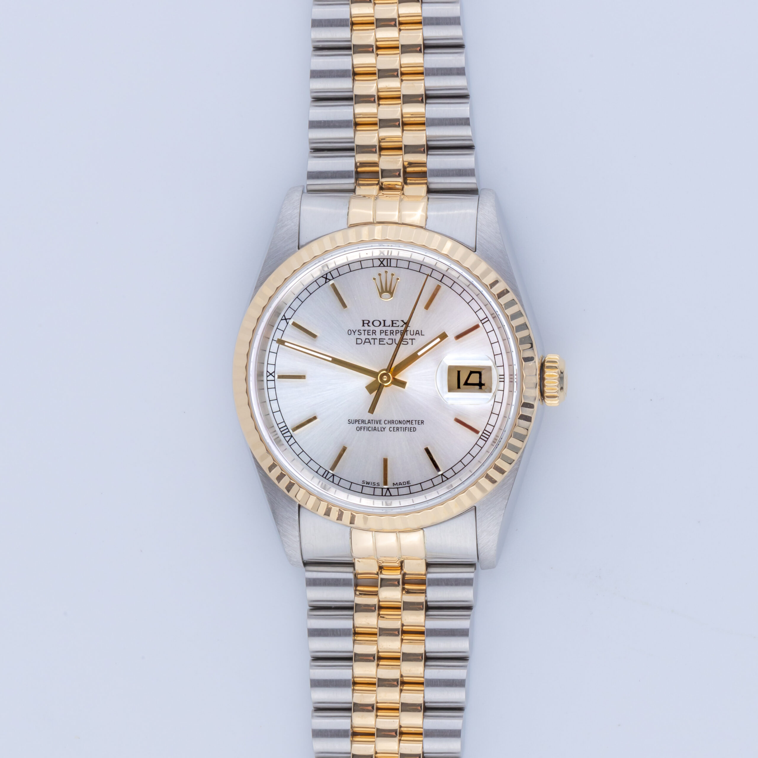 Rolex Oyster Perpetual Datejust Silver 16233 2000 (Vollständiger Satz) 3 Rolex Datejust 16233