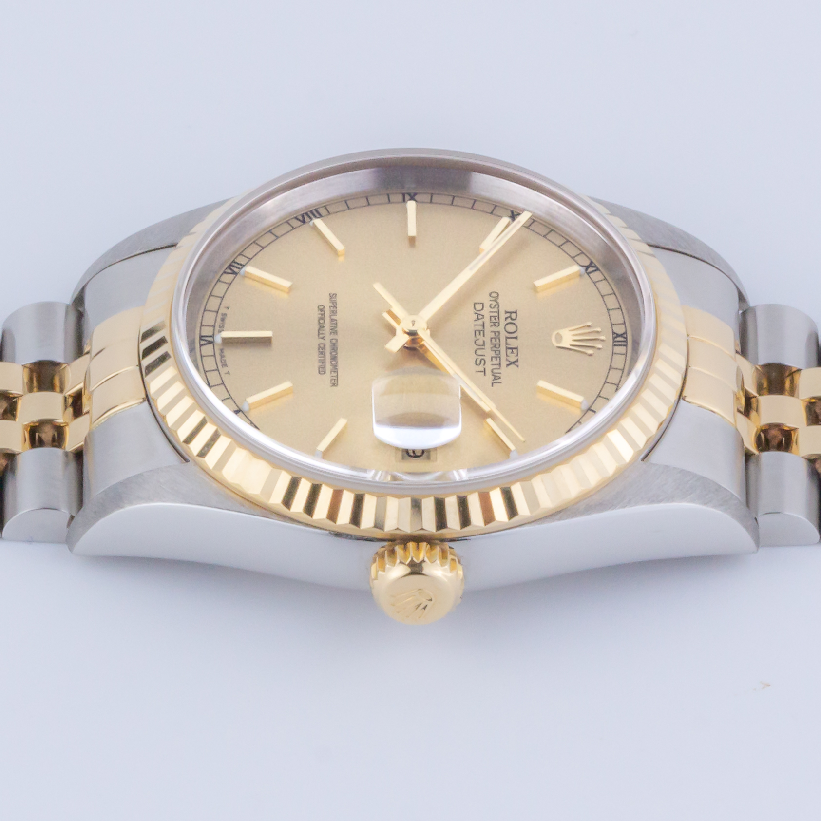 Rolex Oyster Perpetual Datejust Champagne 16233 1997 (Full Set) 6 Rolex Datejust 16233