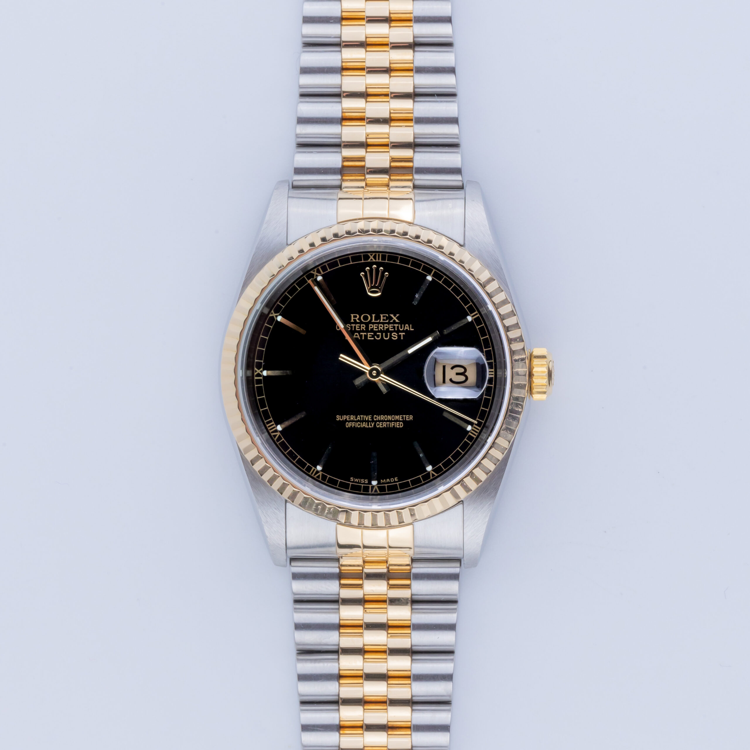 Rolex Oyster Perpetual Datejust Black 16233 2002 3 Rolex Datejust 16233