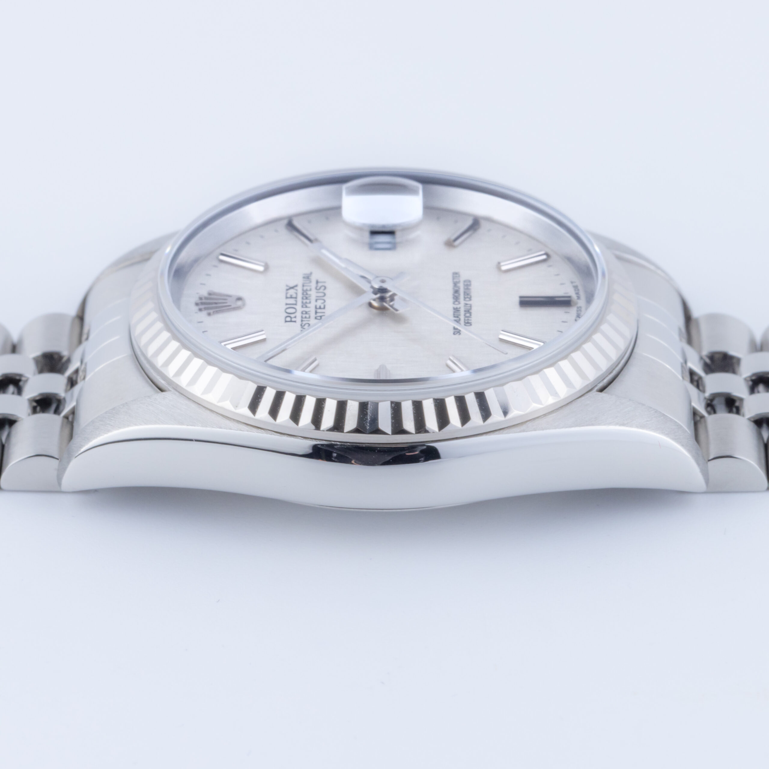 Rolex Oyster Perpetual Datejust Silver Linen 16234 1996 (Full Set) 6 Rolex Datejust 16234