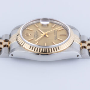 Rolex Oyster Perpetual Datejust Mid-Size Champagne Tapestry 68273 1989 (Vollständiger Satz) 11 Rolex Datejust 68273
