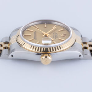 Rolex Oyster Perpetual Datejust Mid-Size Champagne Tapestry 68273 1989 (Vollständiger Satz) 12 Rolex Datejust 68273