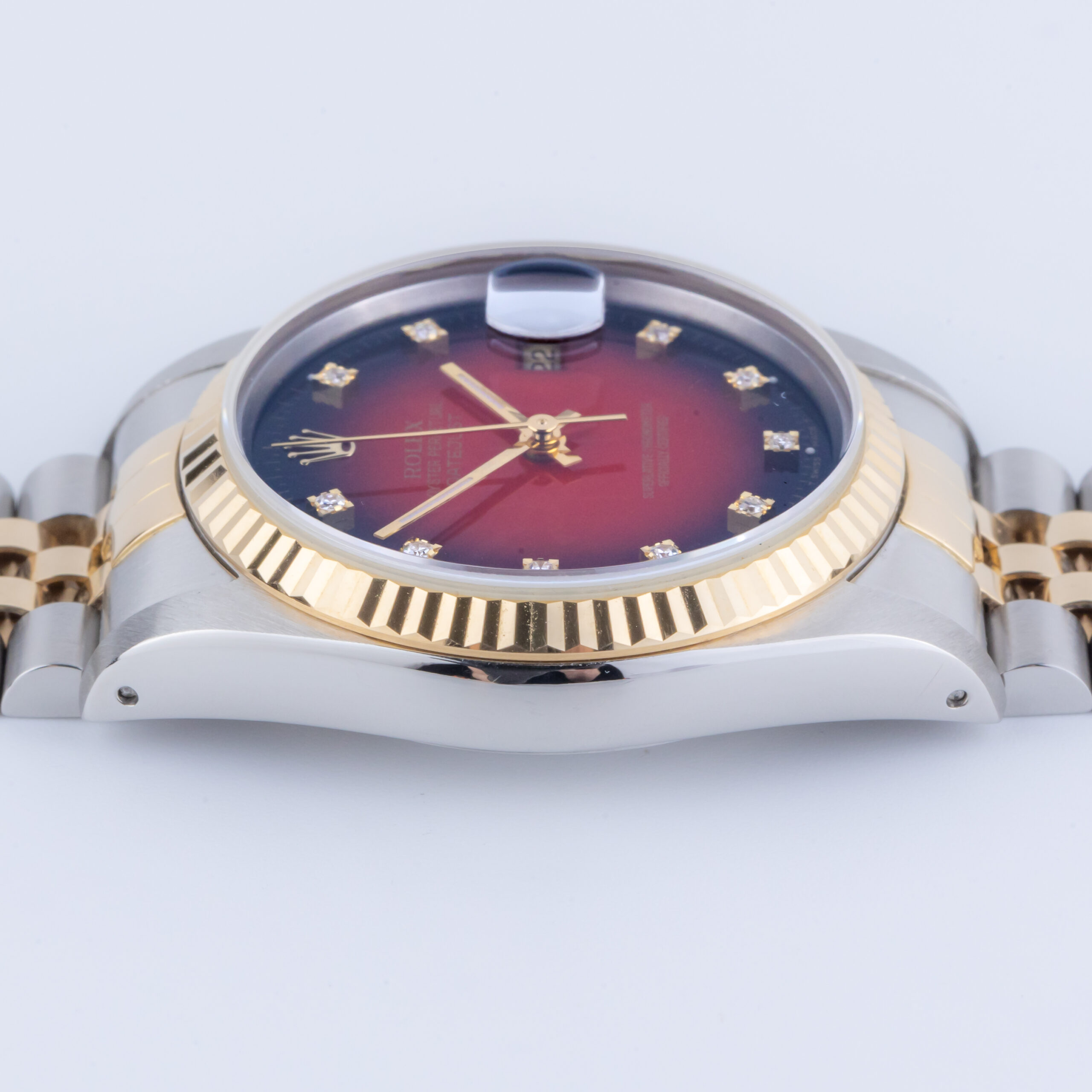 Rolex Oyster Perpetual Datejust Red Vignette Diamond 16233 1993 (Full Set) 5 Rolex Datejust 16233 Vignette