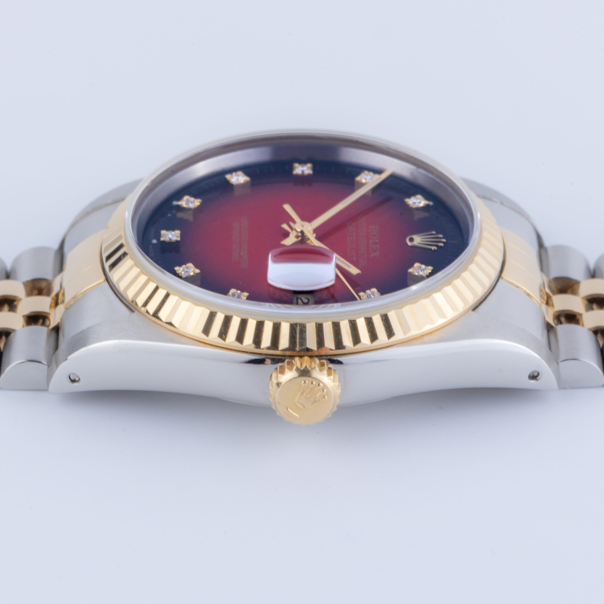 Rolex Oyster Perpetual Datejust Red Vignette Diamond 16233 1993 (Full Set) 6 Rolex Datejust 16233 Vignette