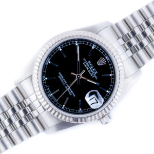 Rolex Oyster Perpetual Datejust Mid-Size Black 68274 1997 (Vollständiger Satz)