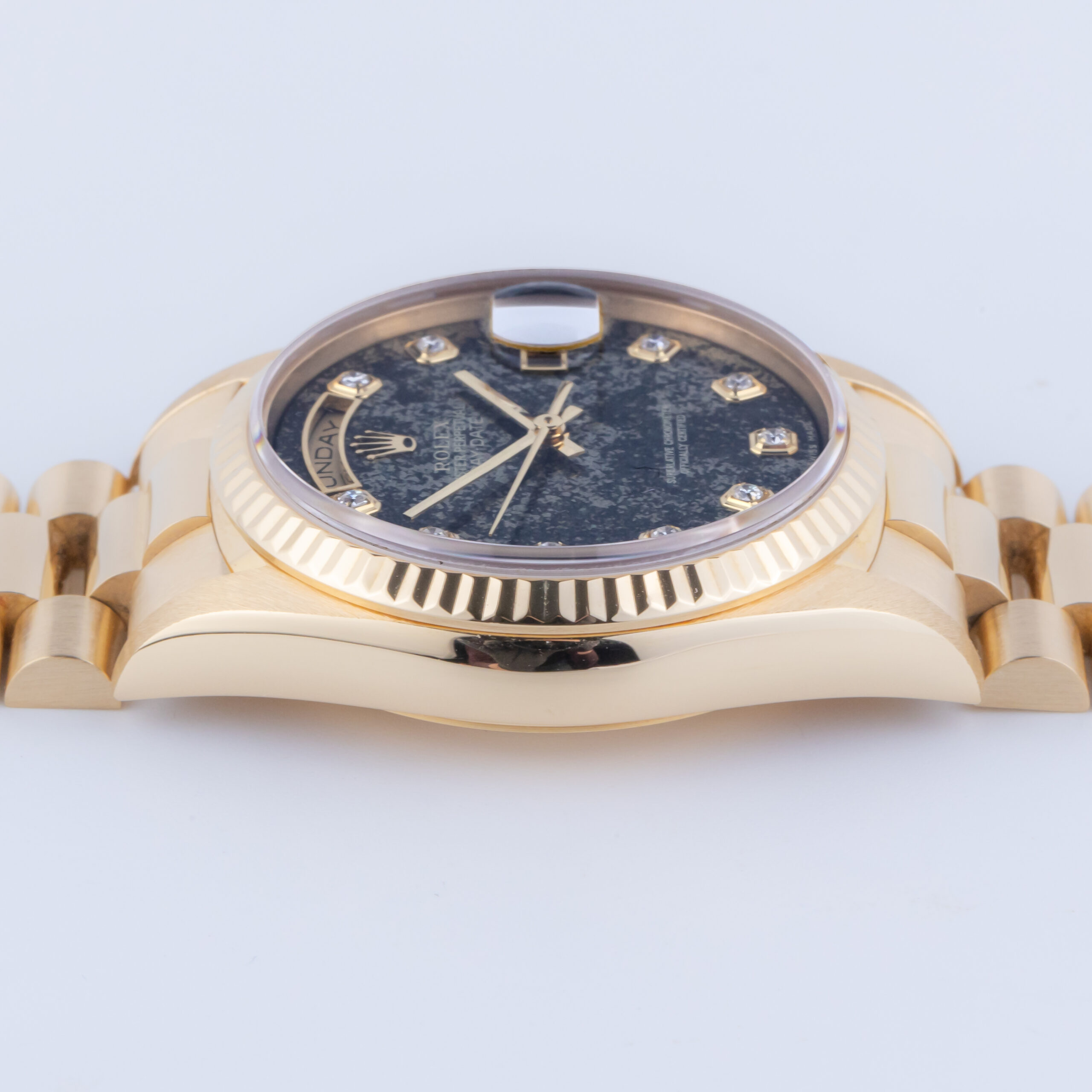 Rolex Day-Date Pyrite Stone Dial 18238 1994 (Vollständiger Satz) 6 Rolex Day-Date 18238 Pyrite