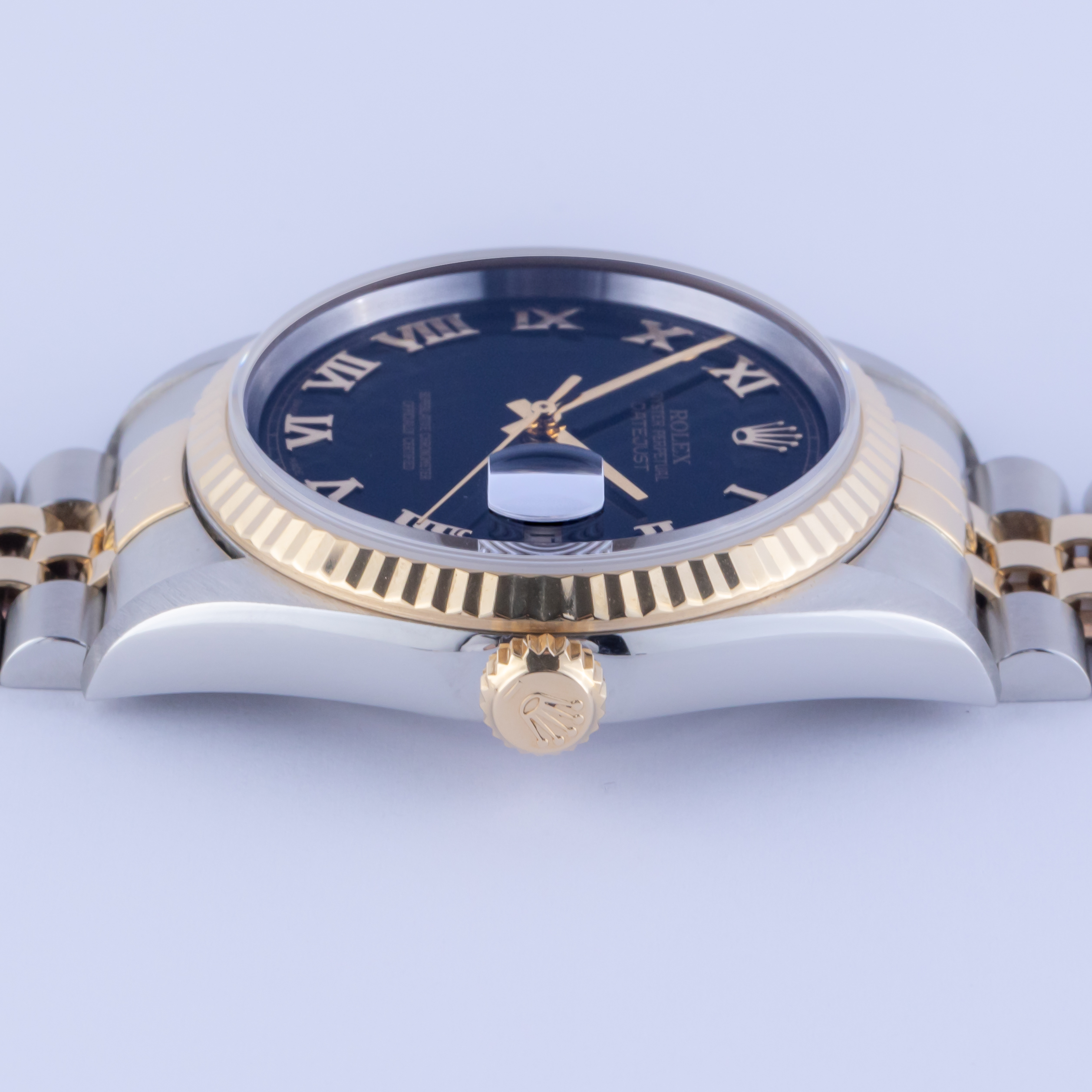 Rolex Oyster Perpetual Datejust Black Pyramid Roman 16233 1994 (Vollständiger Satz) 7 Rolex Datejust 16233