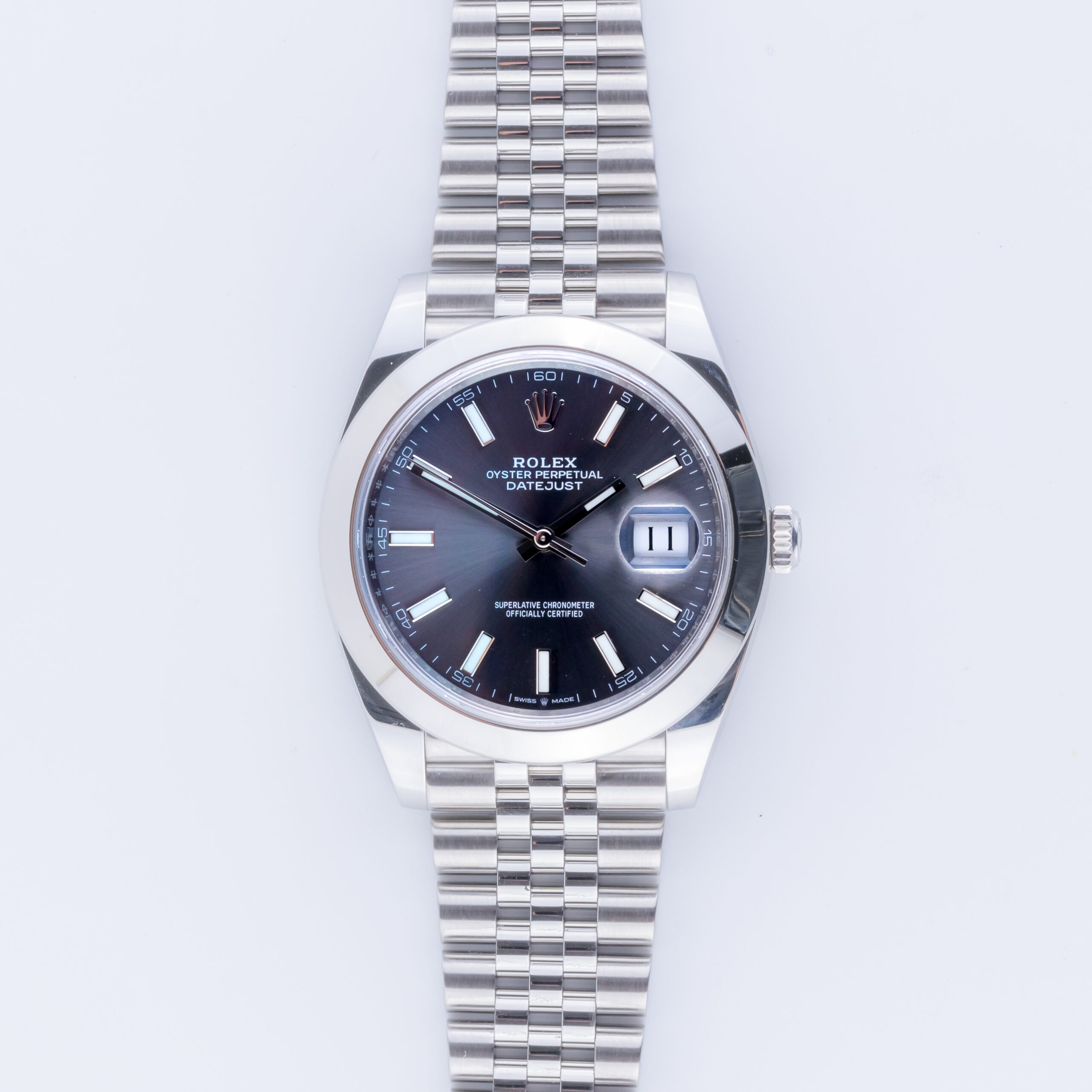 Rolex Datejust 41 Rhodium 126300 2021 (Full Set) 3 Rolex Datejust 126300