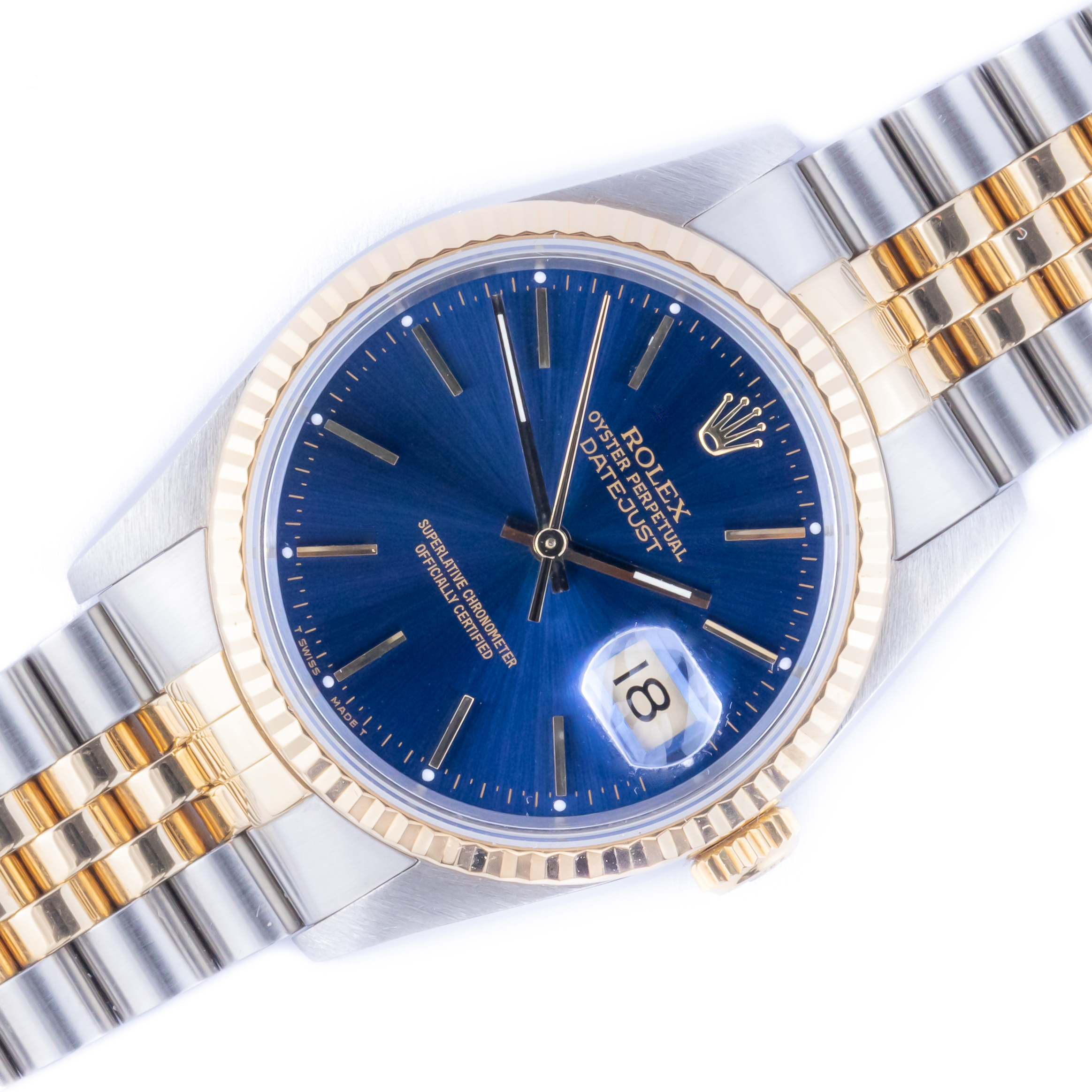 Rolex Oyster Perpetual Datejust Blue 16233 1990 (Full Set) 1 Rolex Datejust 16233