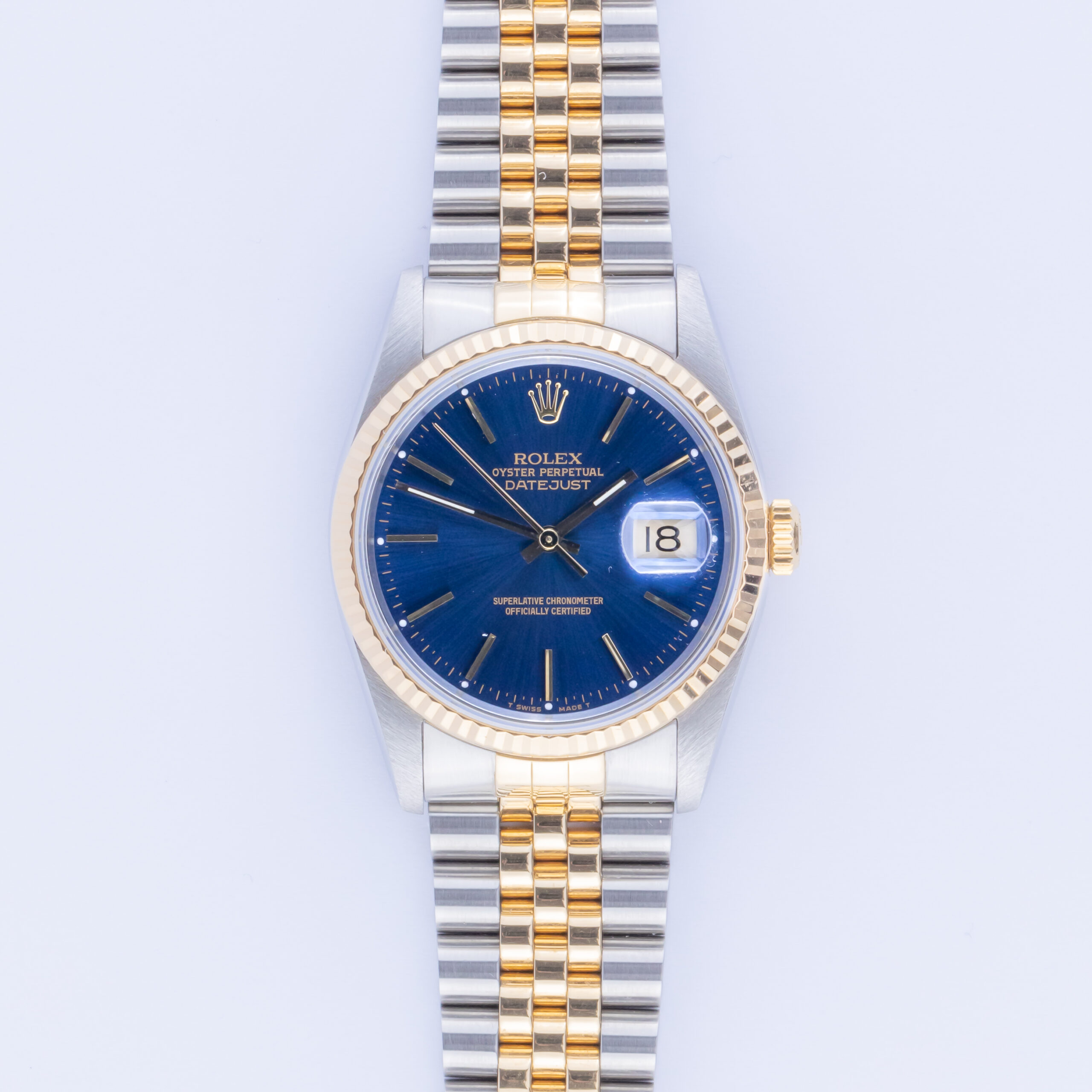 Rolex Oyster Perpetual Datejust Blue 16233 1990 (Full Set) 3 Rolex Datejust 16233