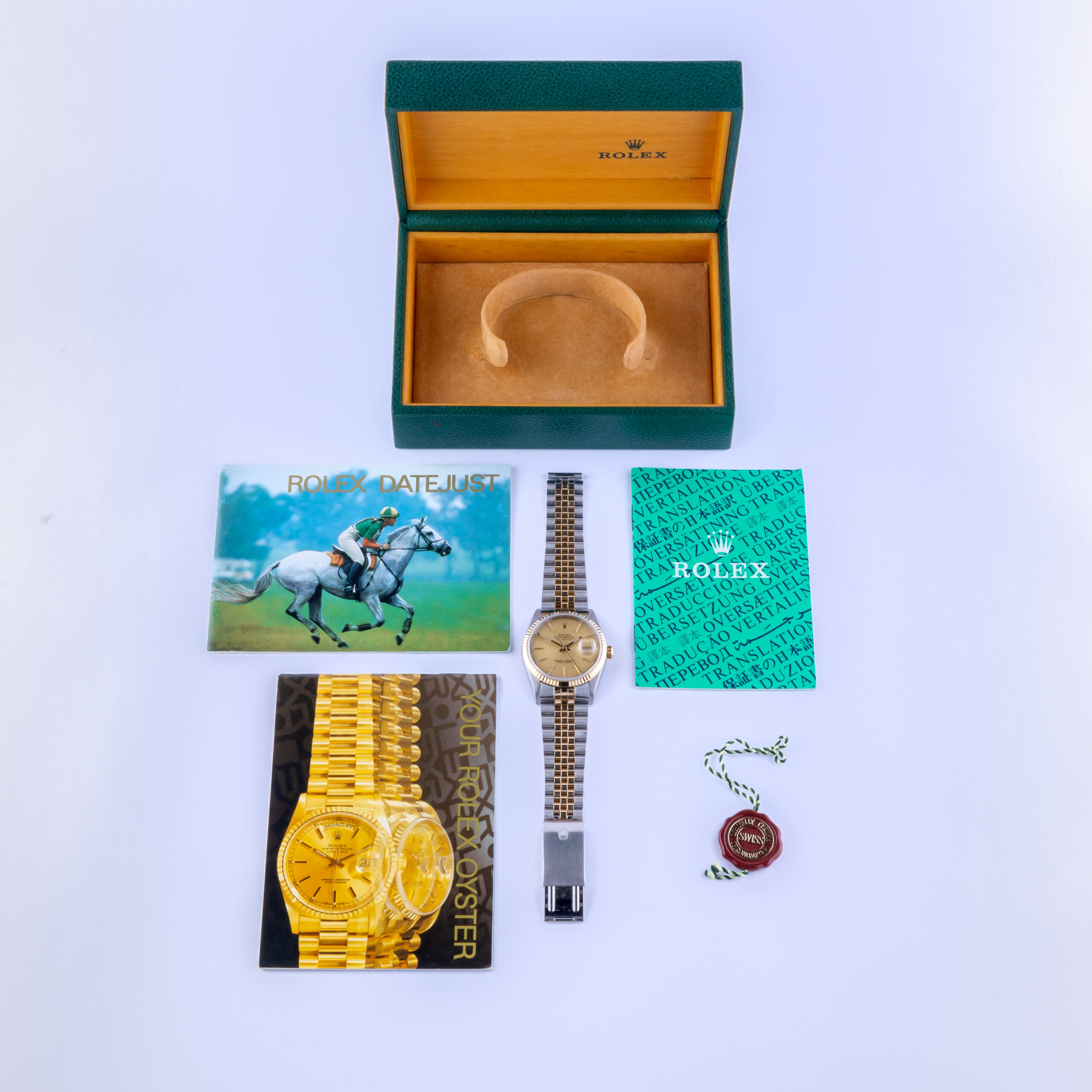 Rolex Datejust Champagne Tapestry 16233 1999 (Box) 7 Rolex Datejust 16233