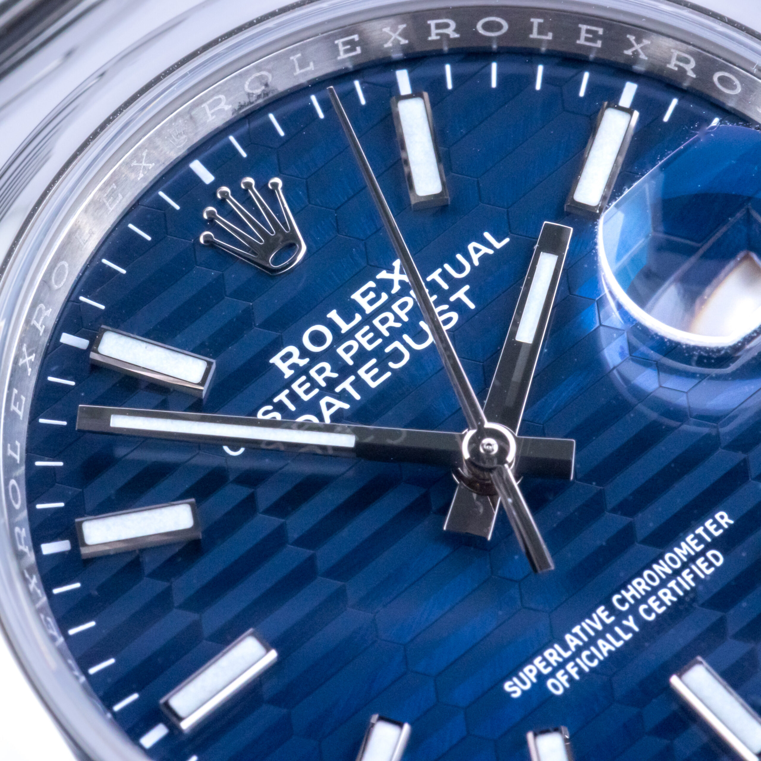 Rolex Datejust Blue Motif 126200 2021 (Full Set) 2 Rolex Datejust 126200