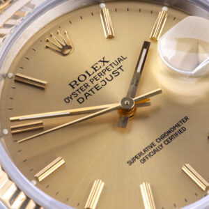 Rolex Oyster Perpetual Datejust Champagne 16233 1990 8 2E0B5807 1CG 3M C Langedyk Vintage Watches