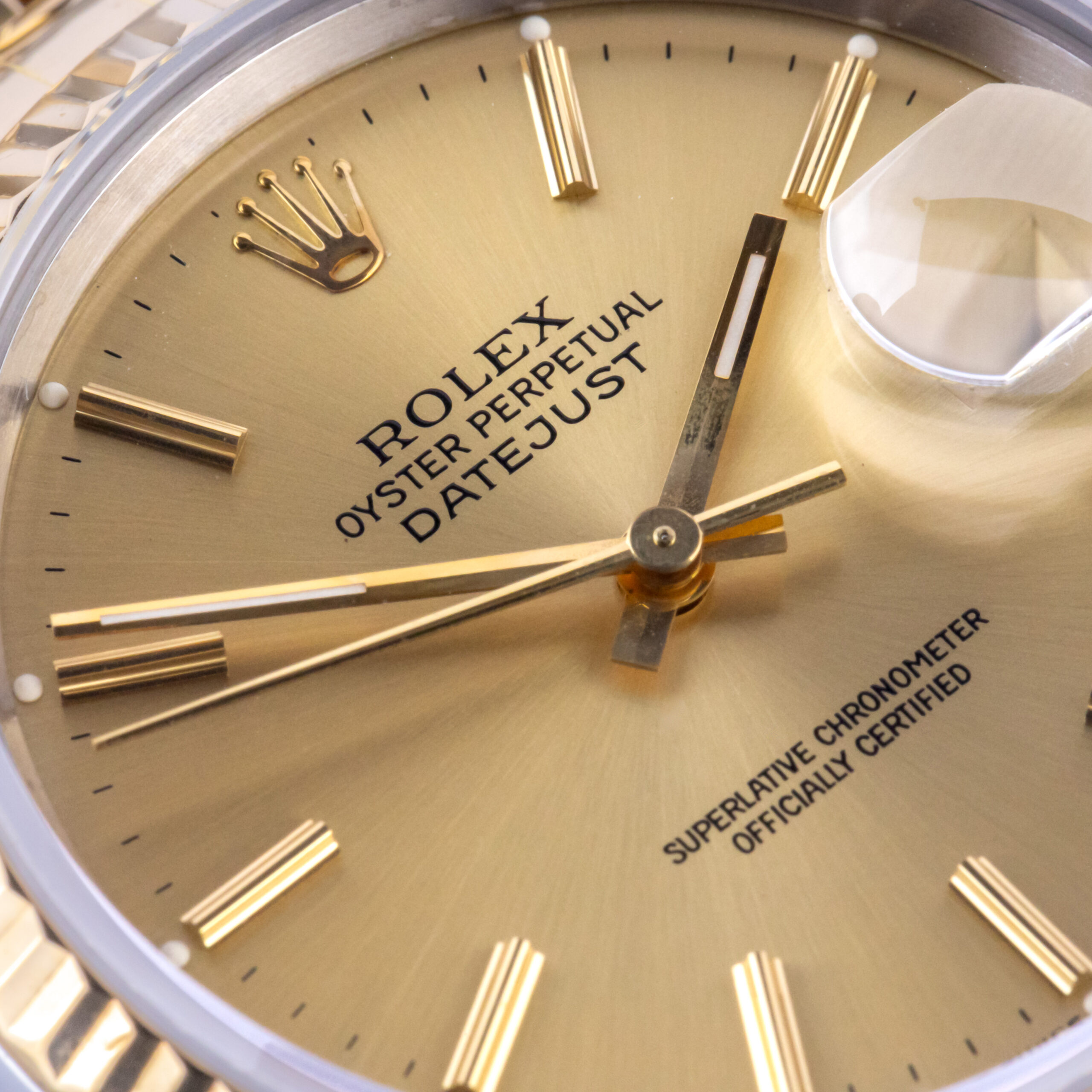 Rolex Oyster Perpetual Datejust Champagne 16233 1990 2 Rolex Oyster Perpetual Datejust Champagne 16233 1990 - Afbeelding 2