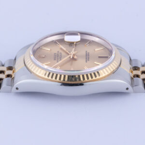 Rolex Oyster Perpetual Datejust Champagne 16233 1990 12 2E0B5811 1CG 3M Langedyk Vintage Watches