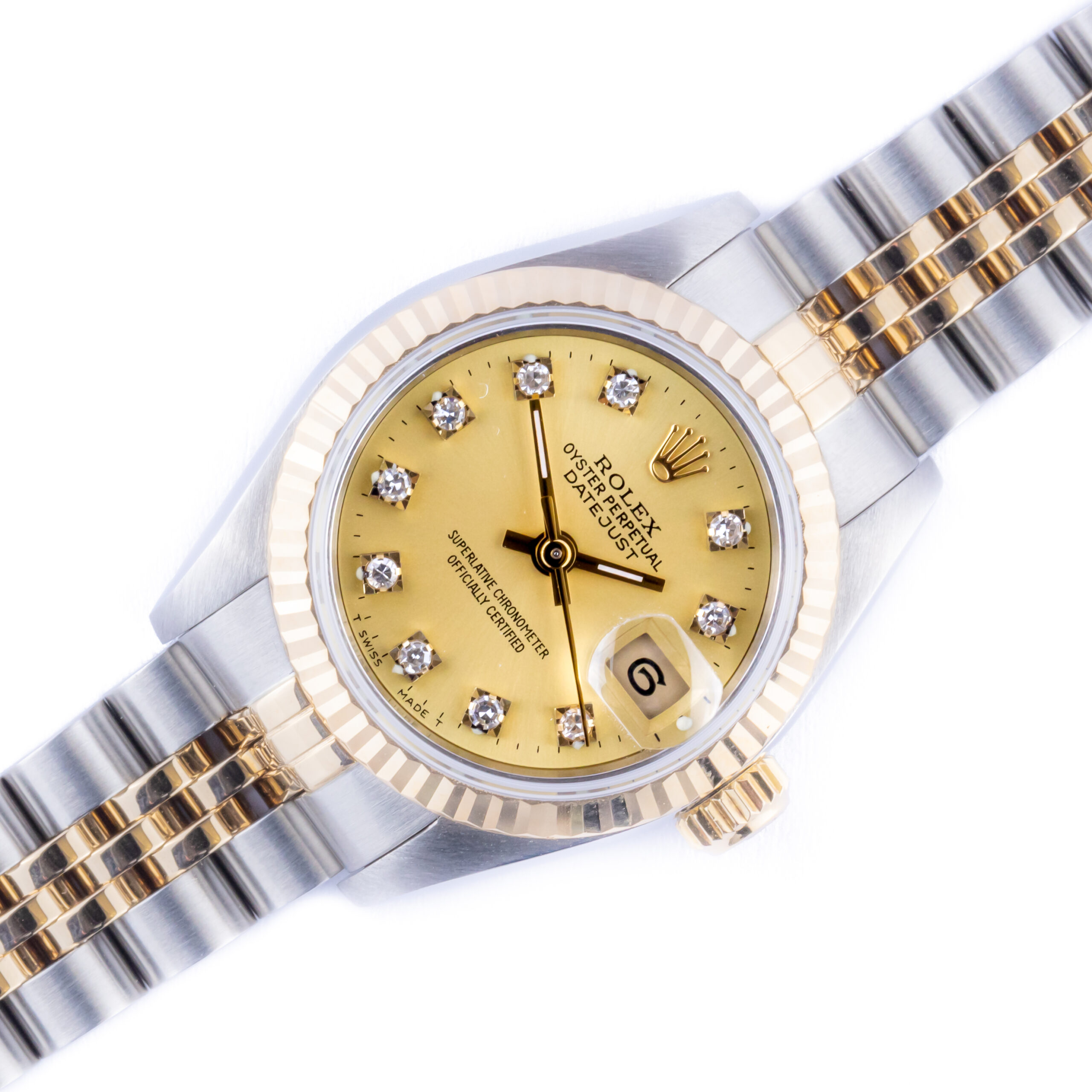 Rolex Lady-Datejust Champagne Diamond 69173 1991 (Full Set) 1 Rolex Lady-Datejust 69173