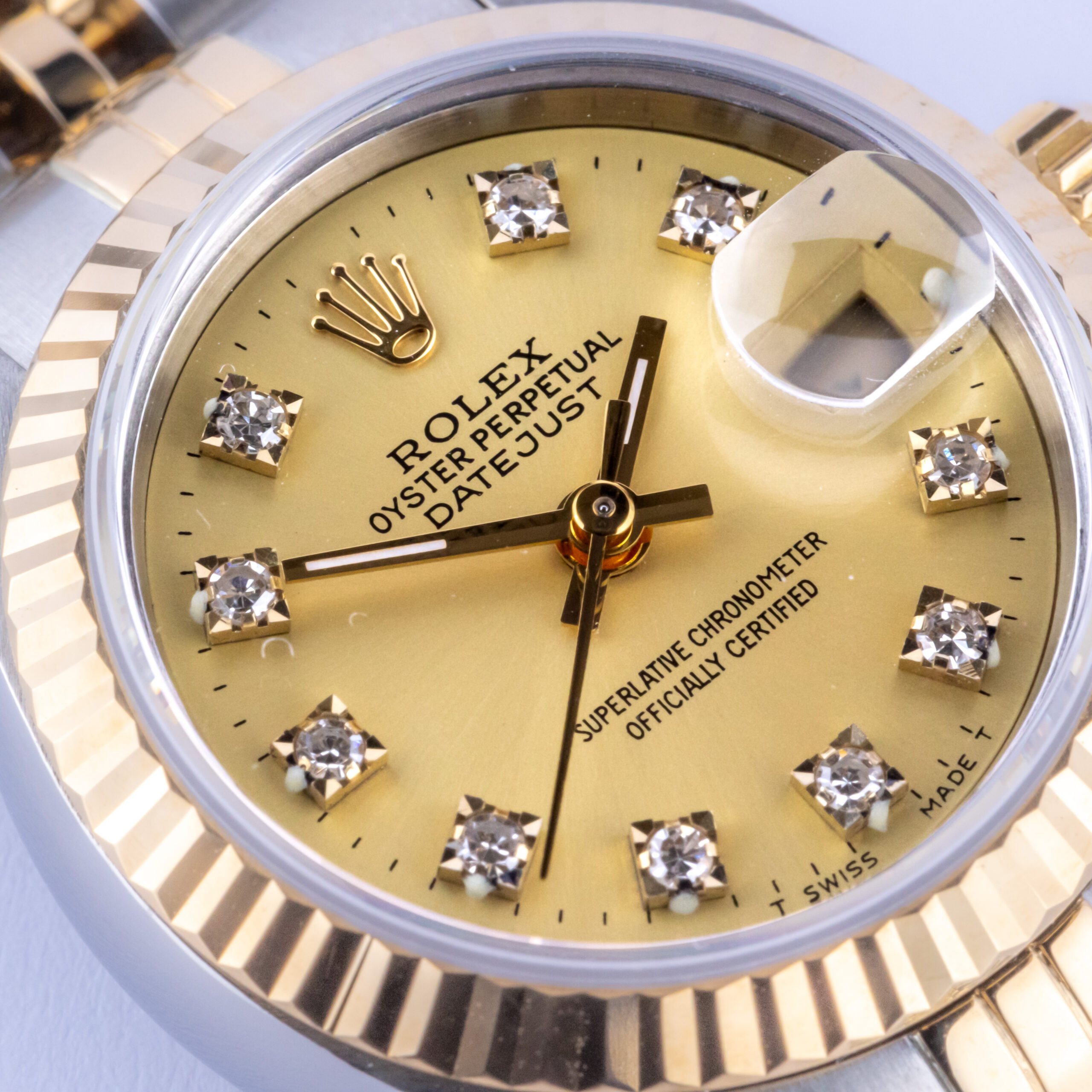 Rolex Lady-Datejust Champagne Diamond 69173 1991 (Full Set) 2 Rolex Lady-Datejust 69173