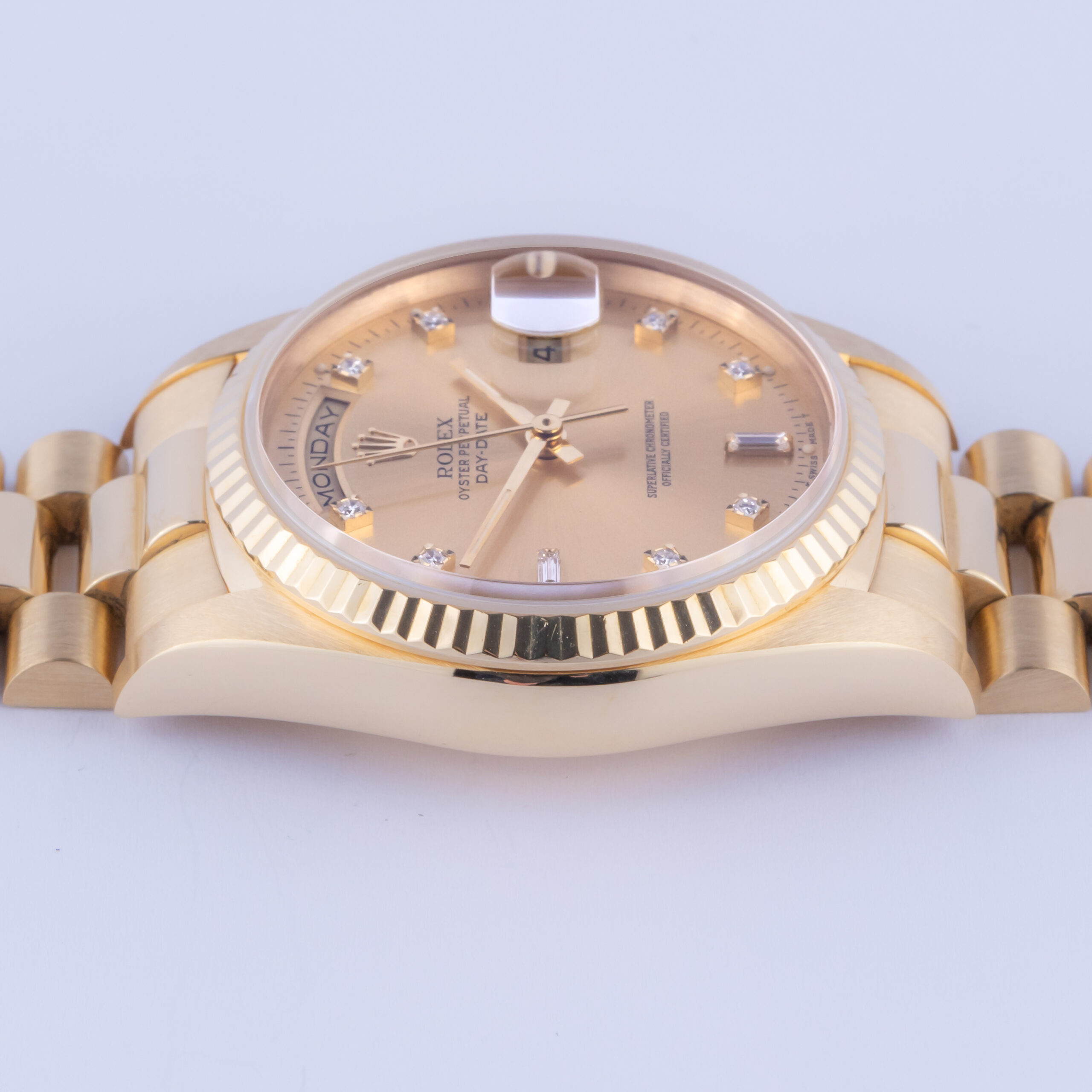 Rolex Day-Date Champagne Diamond 18238 1989 (Full Set) 6 Rolex Day-Date 18238