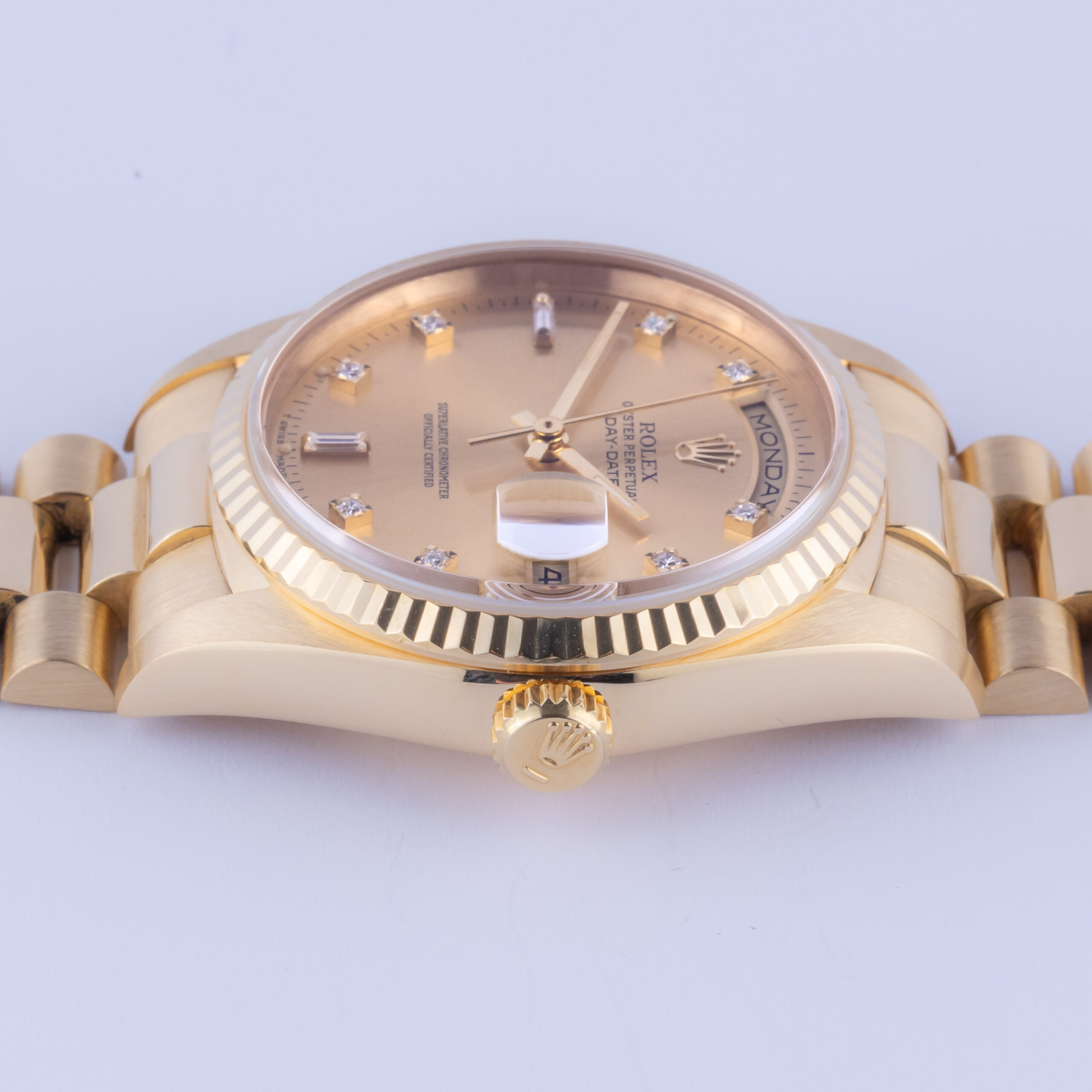 Rolex Day-Date Champagne Diamond 18238 1989 (Full Set) 5 Rolex Day-Date 18238