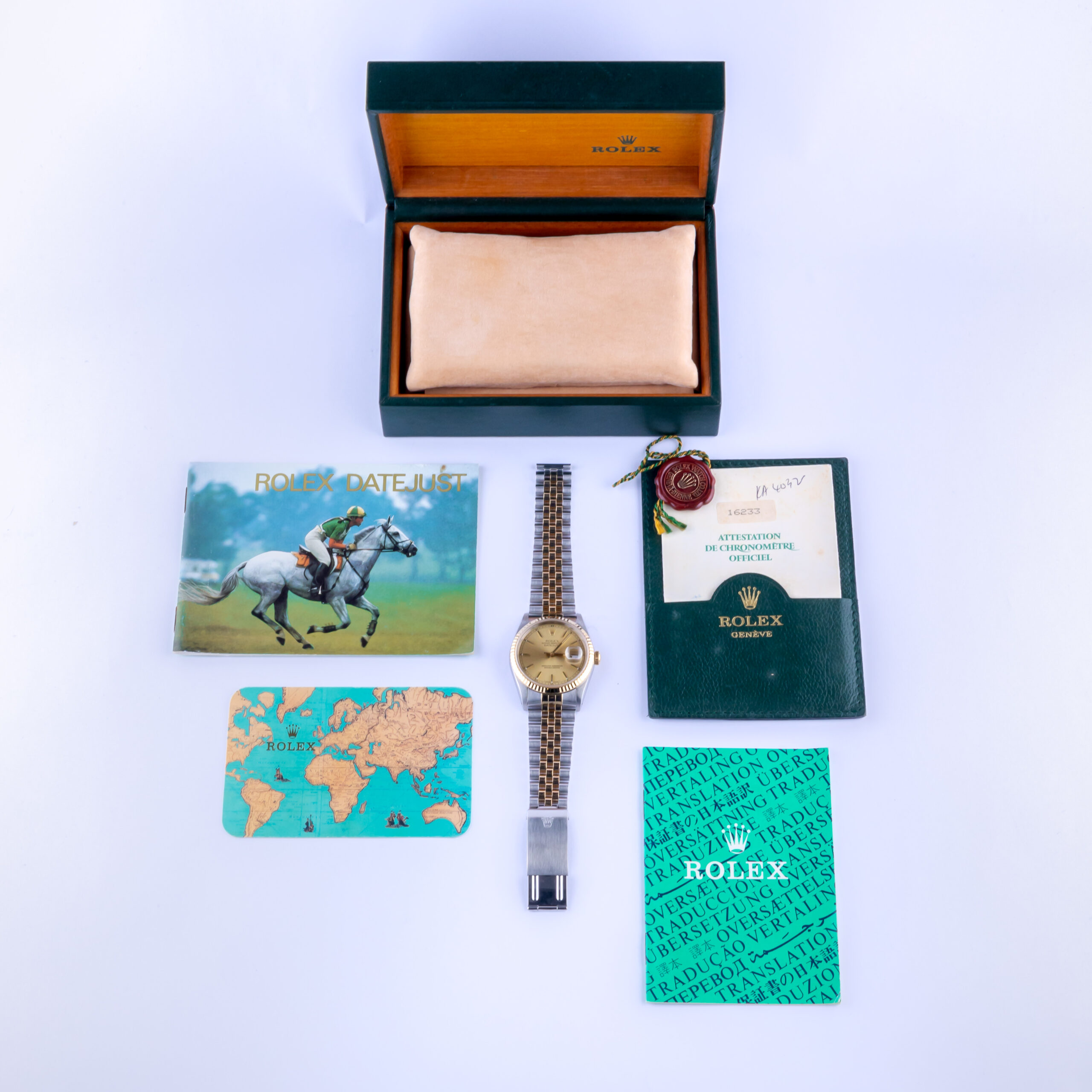 Rolex Oyster Perpetual Datejust Champagne 16233 1993 (Full Set) 8 Rolex Datejust 16233