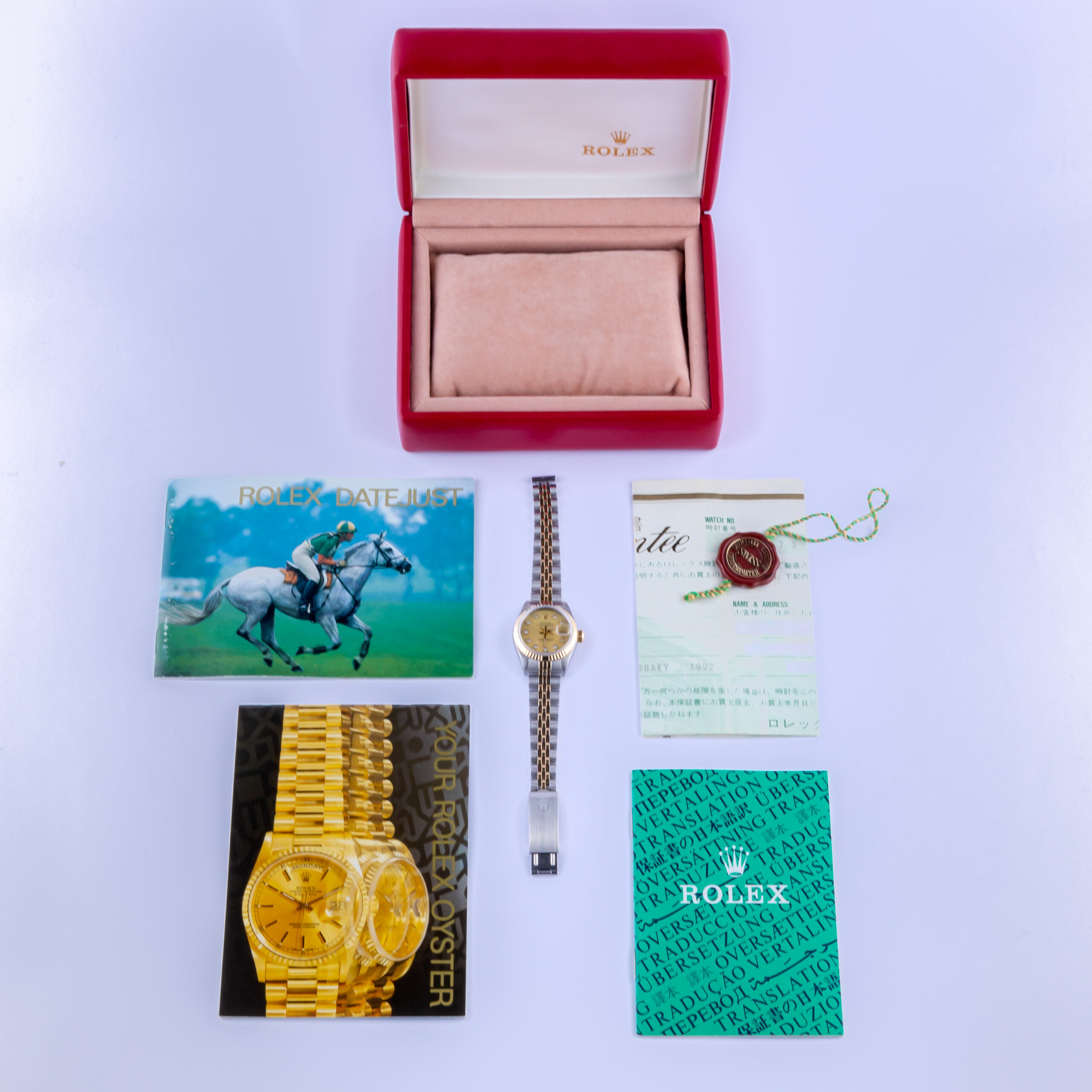 Rolex Lady-Datejust Champagne Diamond 69173 1991 (Full Set) 8 Rolex Lady-Datejust 69173