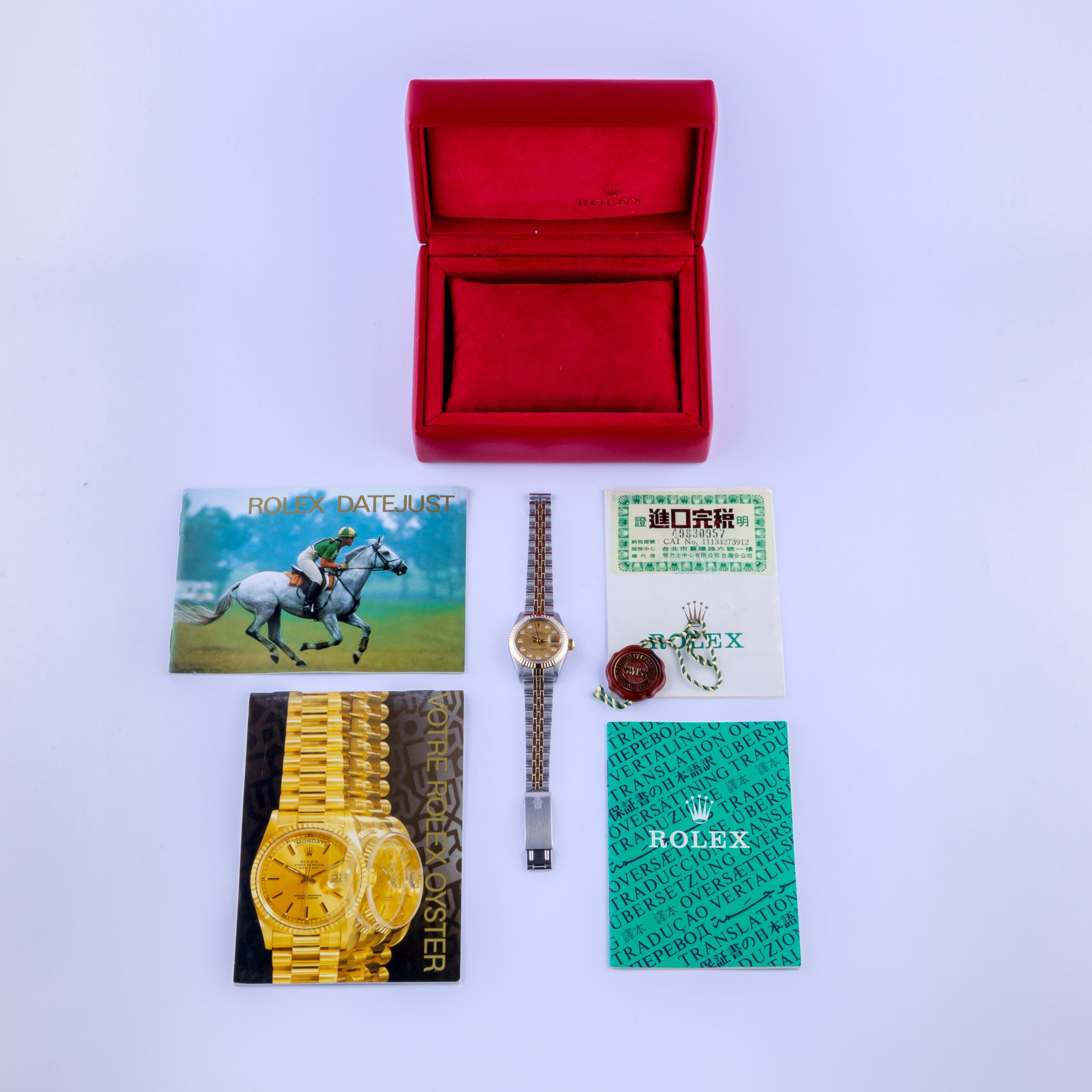 Rolex Lady-Datejust Champagne Diamond 69173 1993 (Full Set) 8 Rolex Lady-Datejust 69173