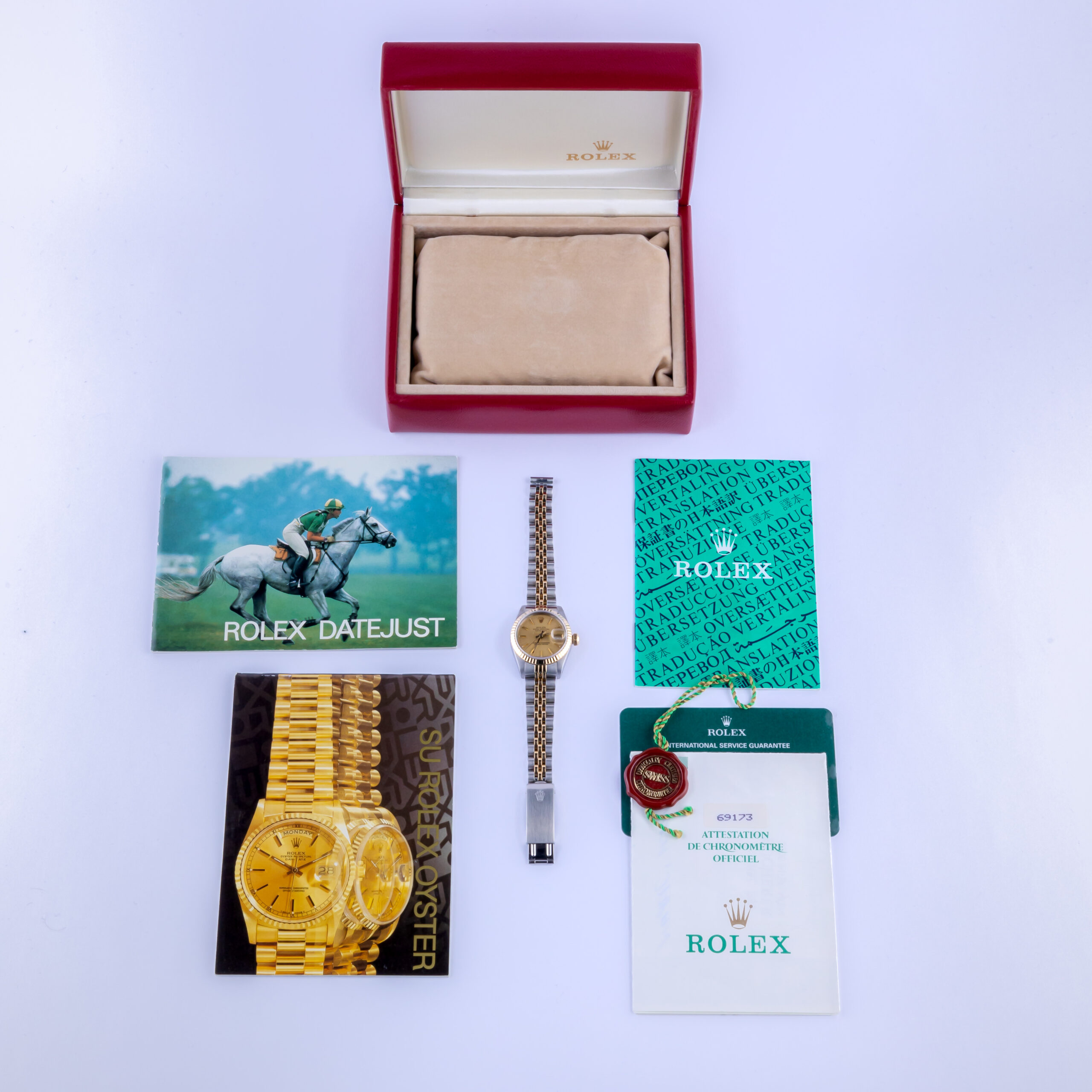 Rolex Lady-Datejust Champagne 69173 1987 (Vollständiger Satz) 8 Rolex Lady-Datejust 69173