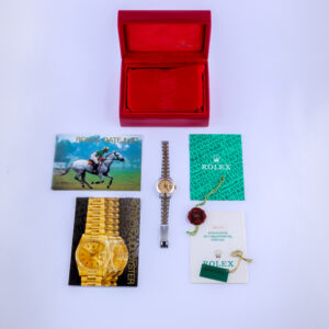 Rolex Lady-Datejust Champagne Tapestry 69173 1995 (Vollständiger Satz) 15 Rolex Lady-Datejust 69173