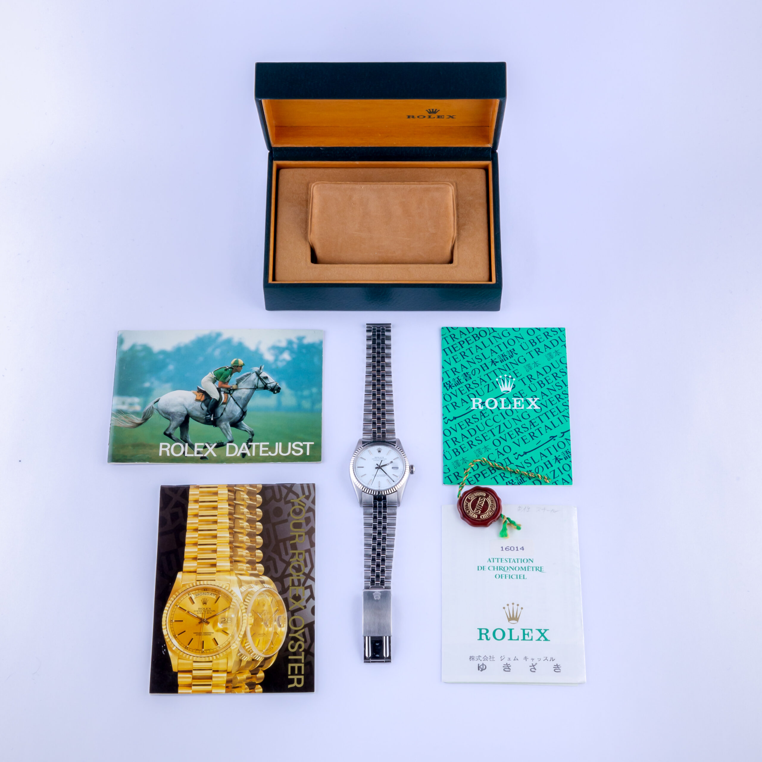 Rolex Oyster Perpetual Datejust White 16014 1987 (Full Set) 8 Rolex Datejust 16014