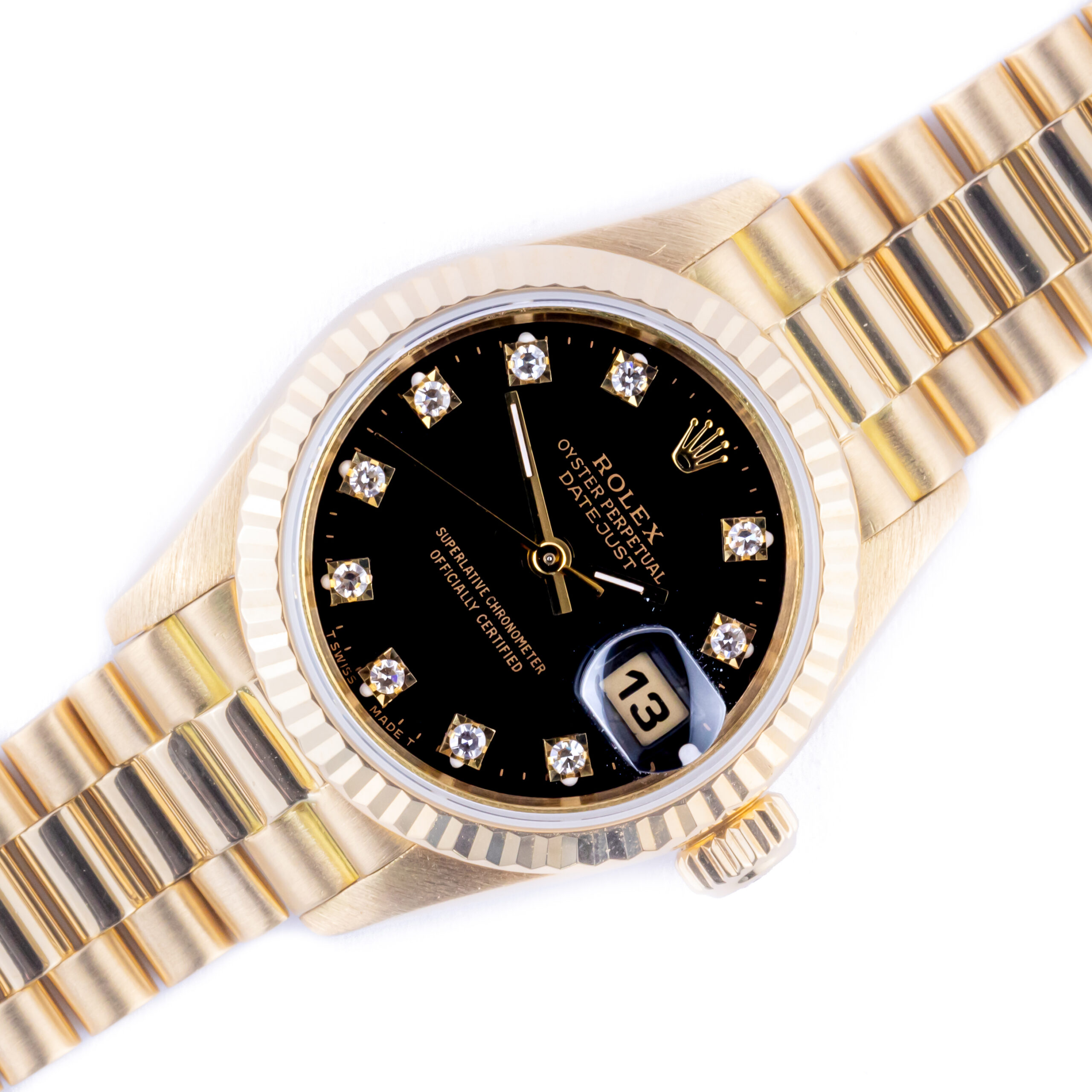 Rolex Lady-Datejust Black Diamond 69178 1991 (Full Set) 1 rolex-lady-datejust-69178-5